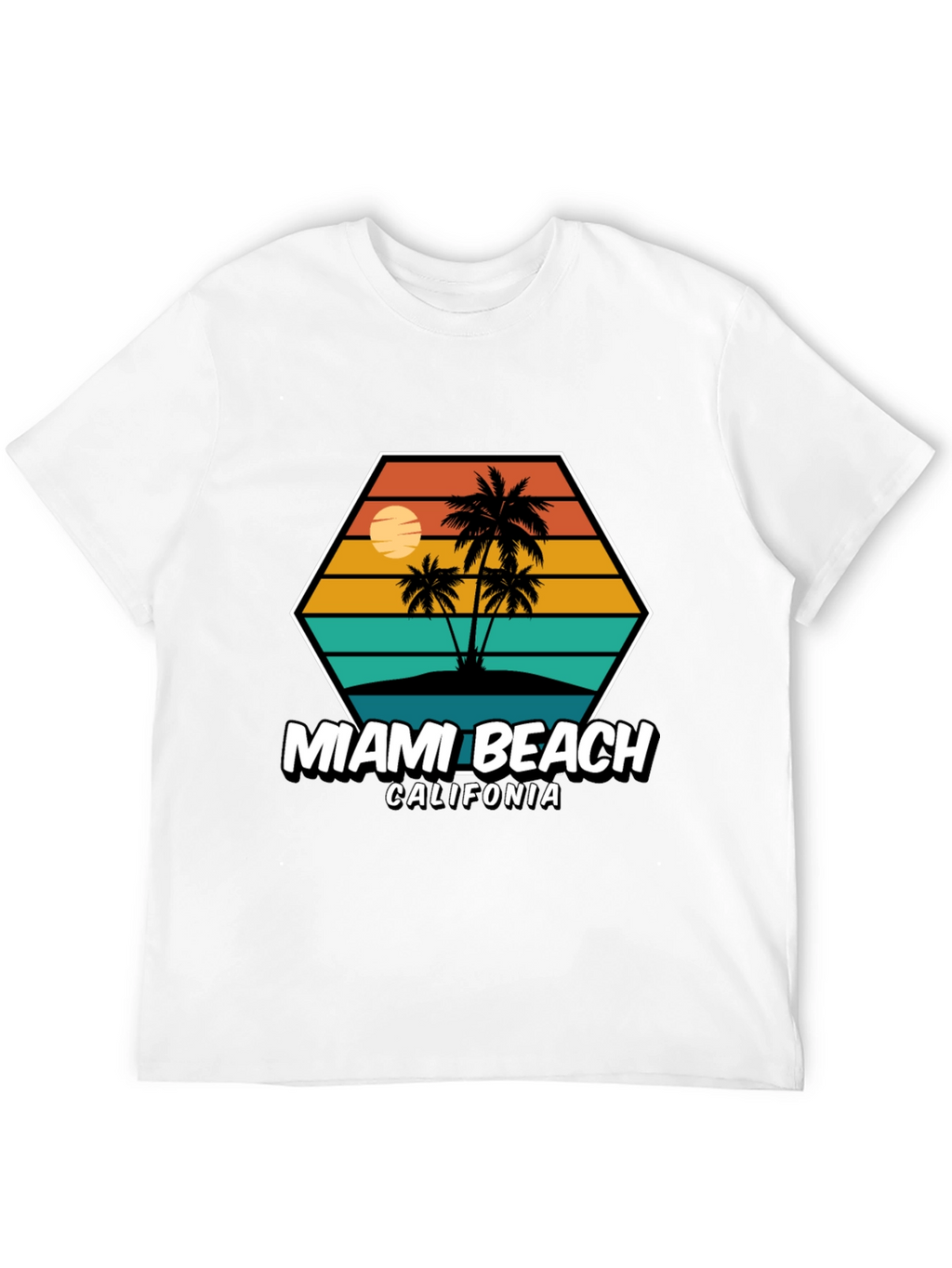 Miami Beach California Graphic Tee