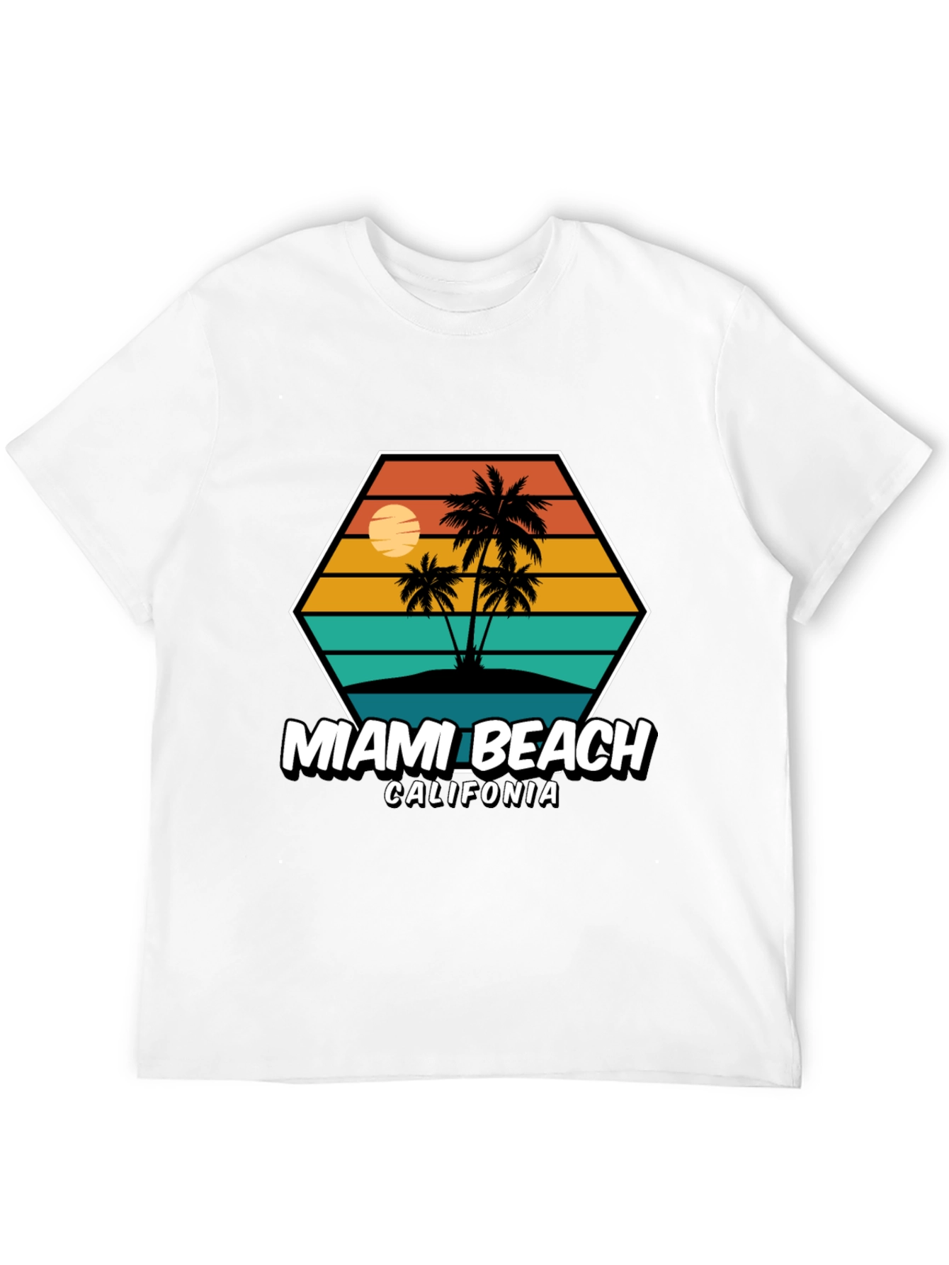 Miami Beach California Graphic Tee