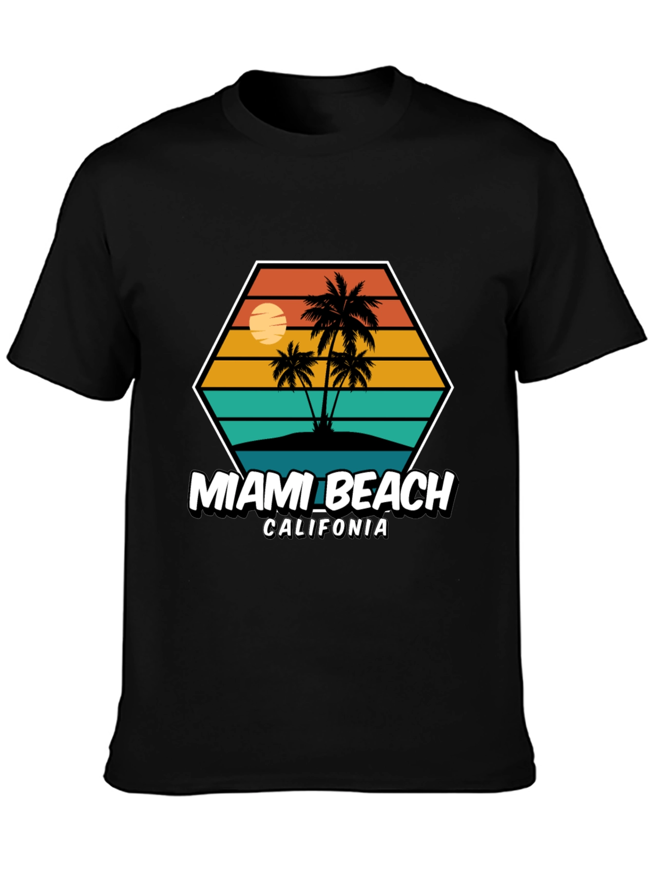Miami Beach California Graphic Tee