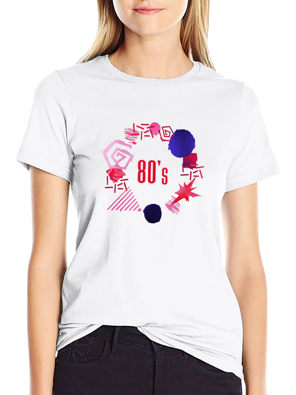 Retro 80s Graphic Tee - Black T-Shirt