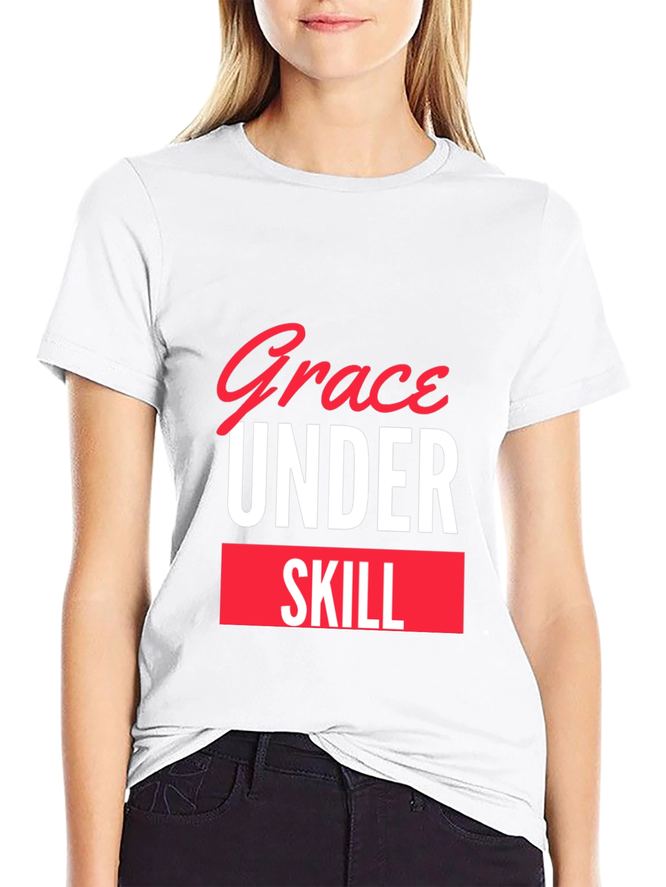 Grace Under Skill Black T-Shirt