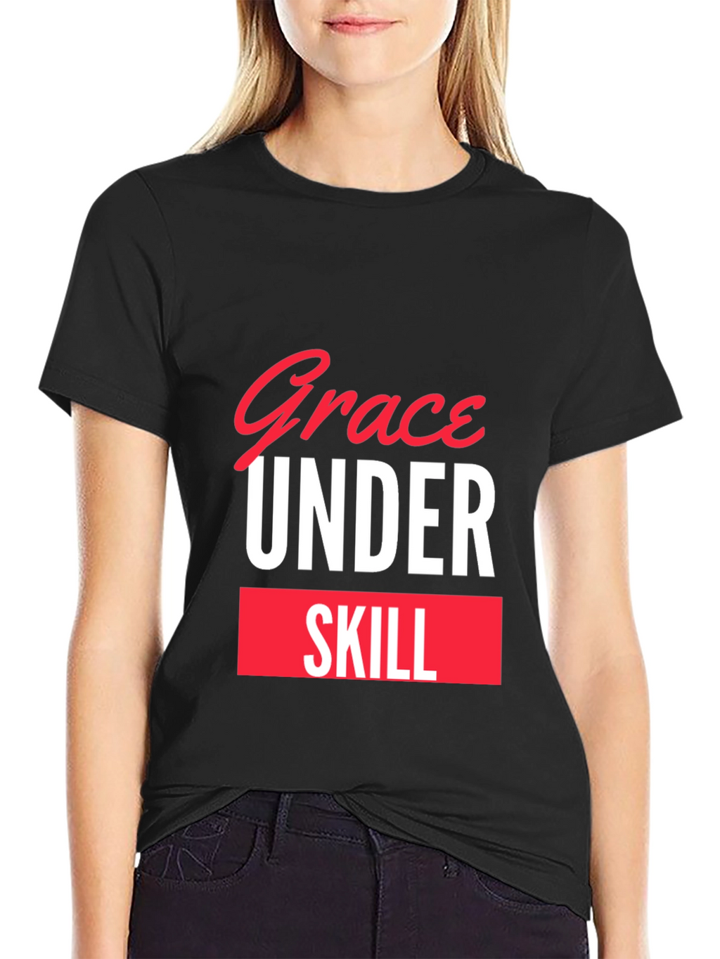 Grace Under Skill Black T-Shirt
