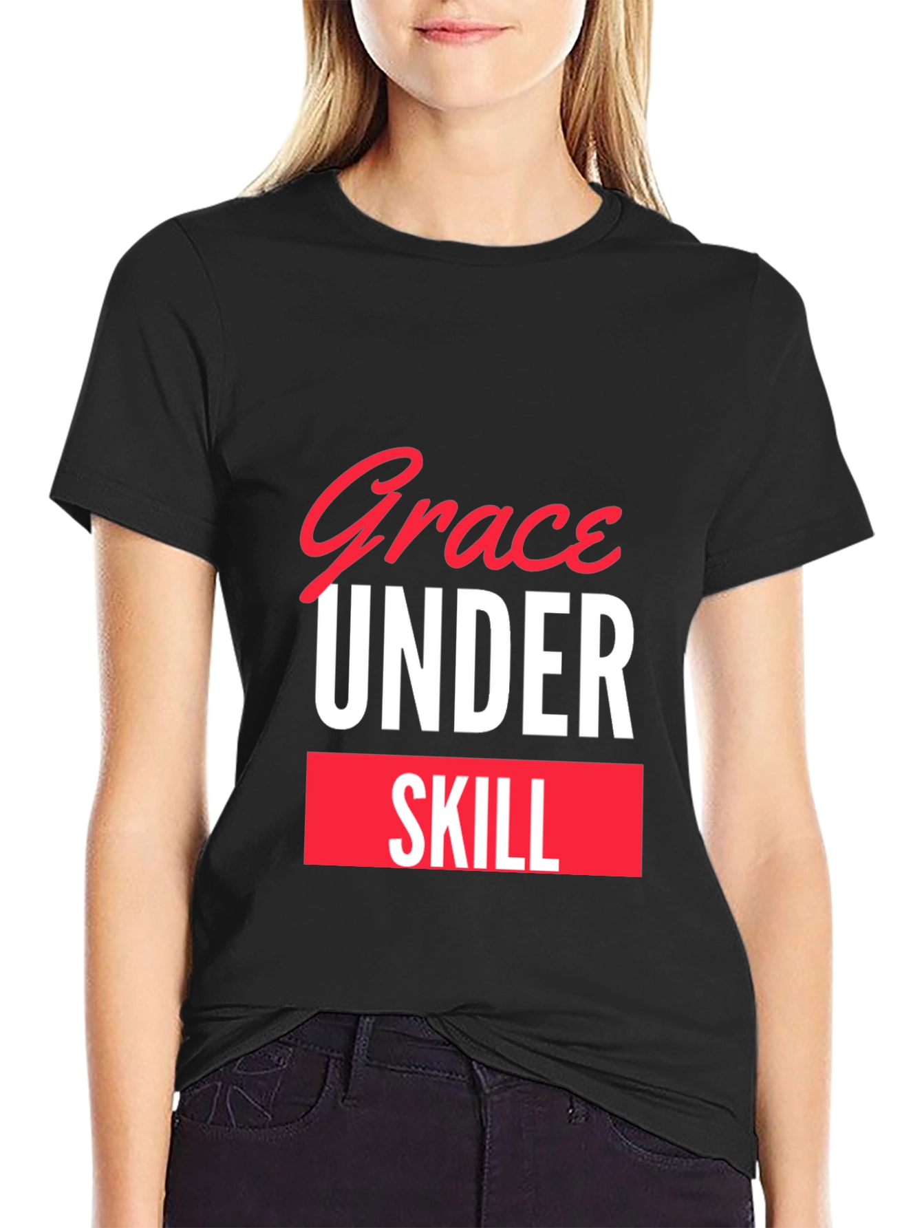 Grace Under Skill Black T-Shirt