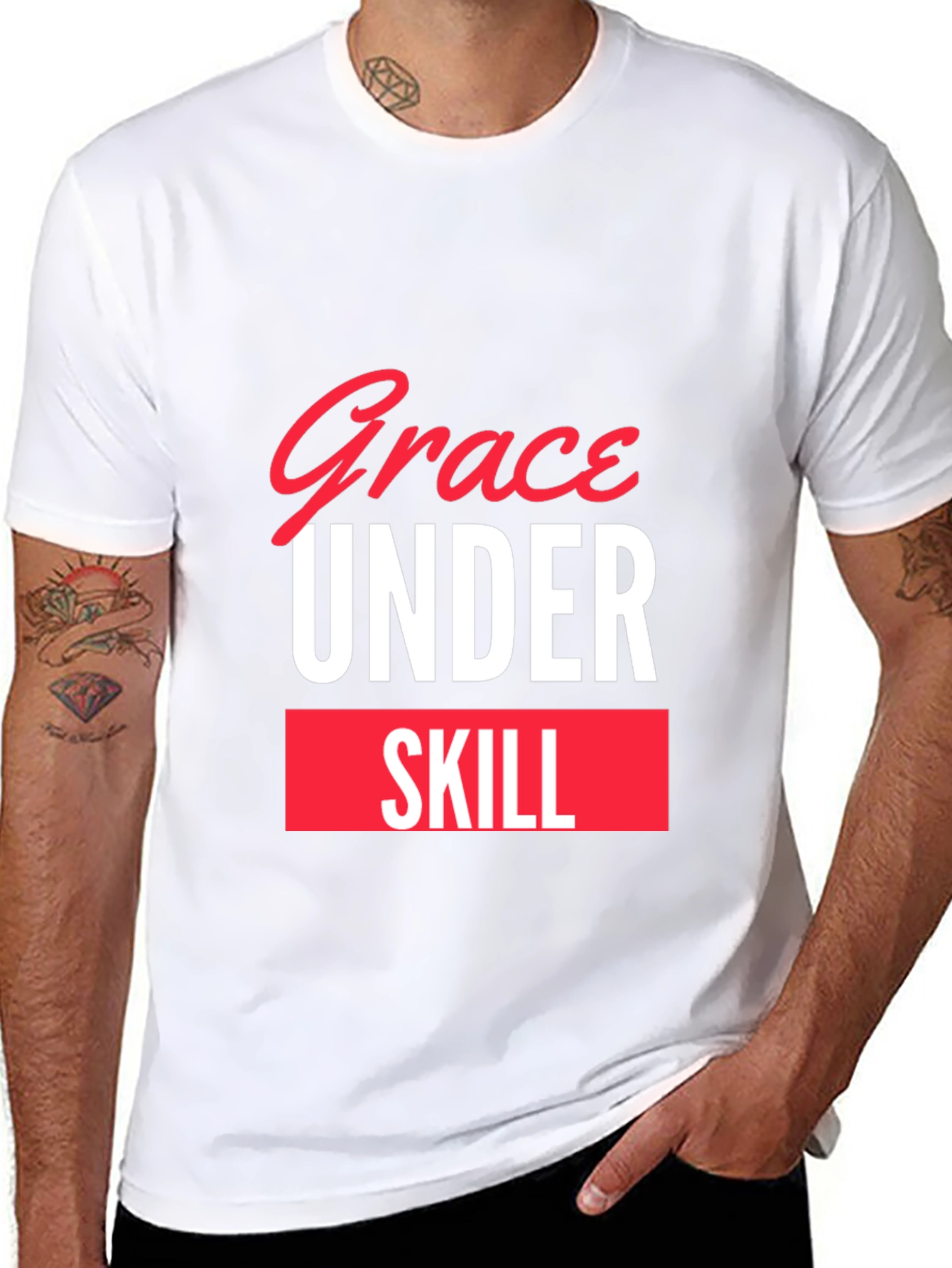 Grace Under Skill Black T-Shirt