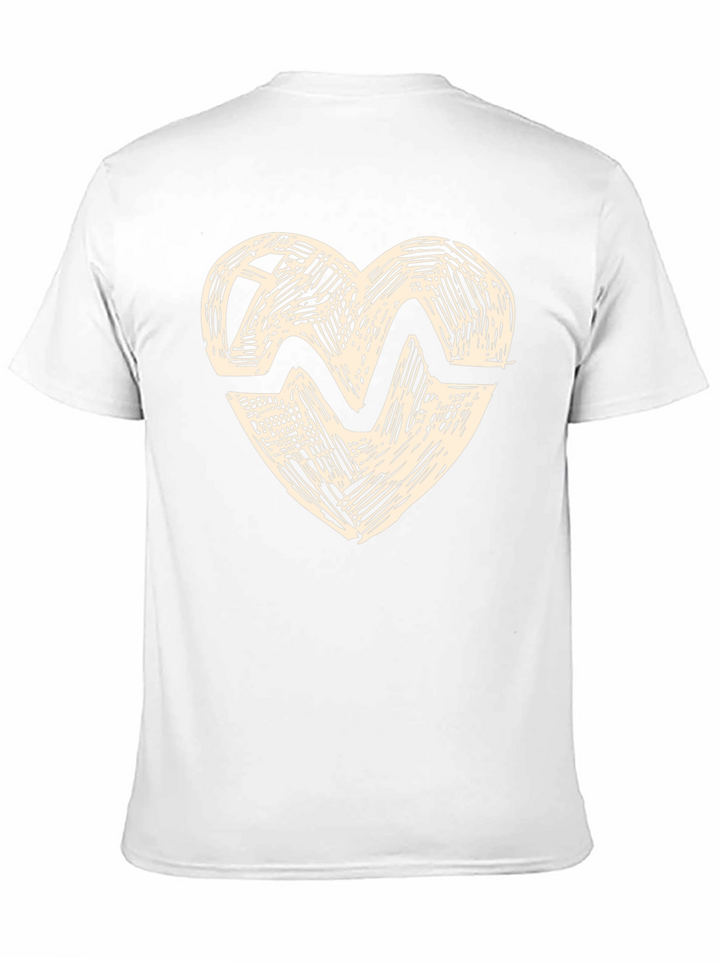 Heartbeat Graphic Print Crew Neck T-Shirt