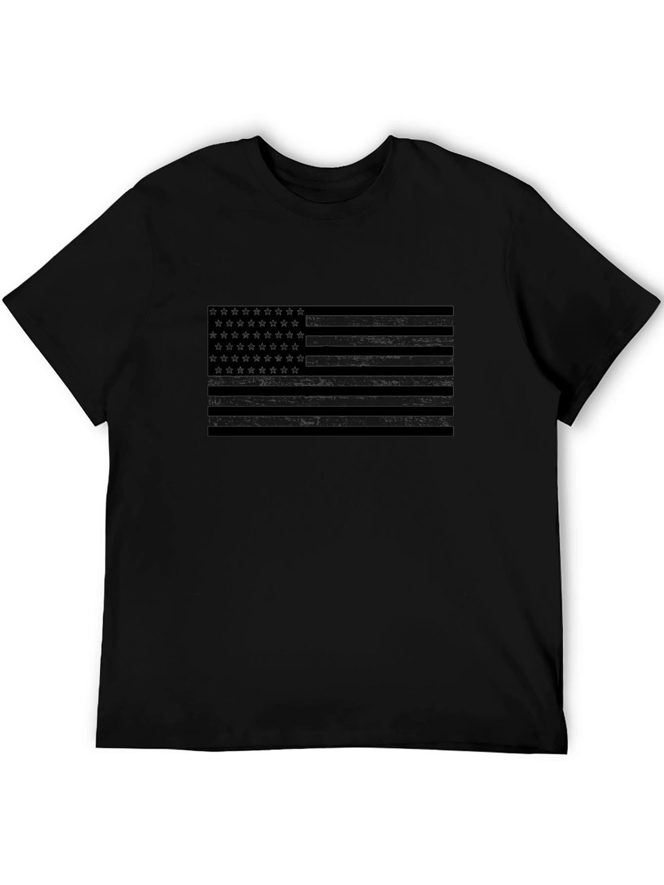 Stealth American Flag Black T-Shirt
