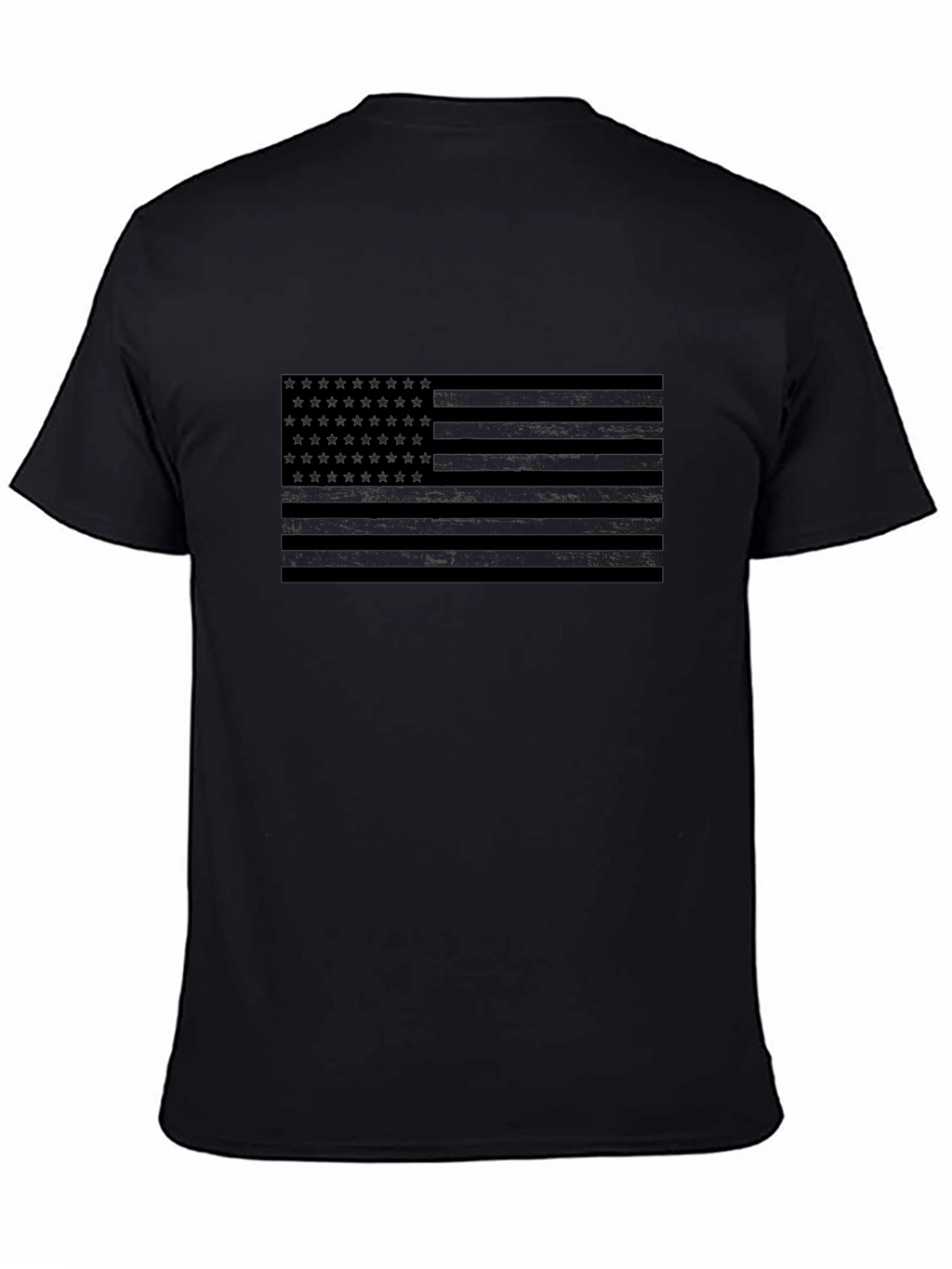 Stealth American Flag Black T-Shirt