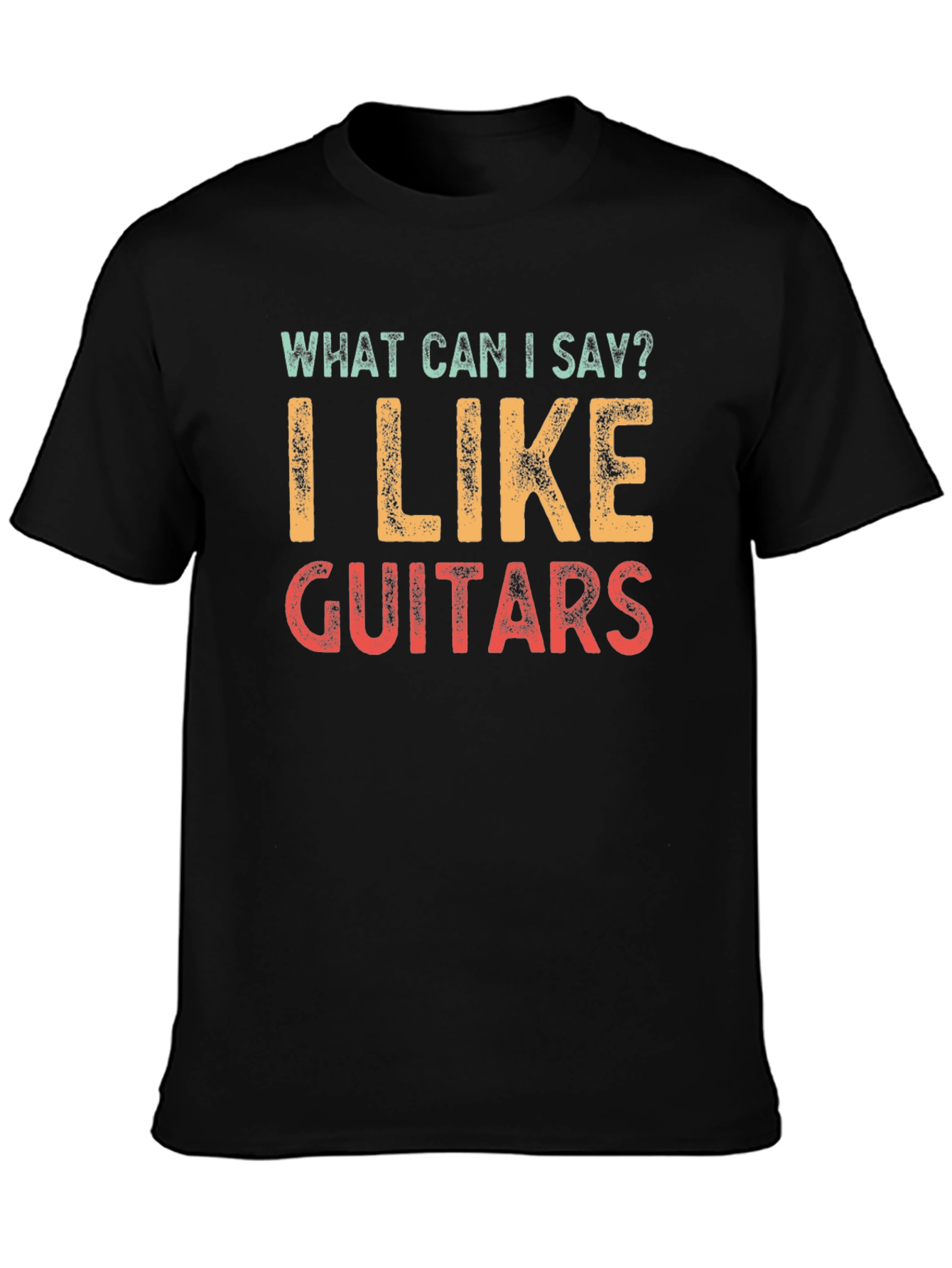 I Like Guitars Graphic Tee -  Retro Style Unisex T-Shirt