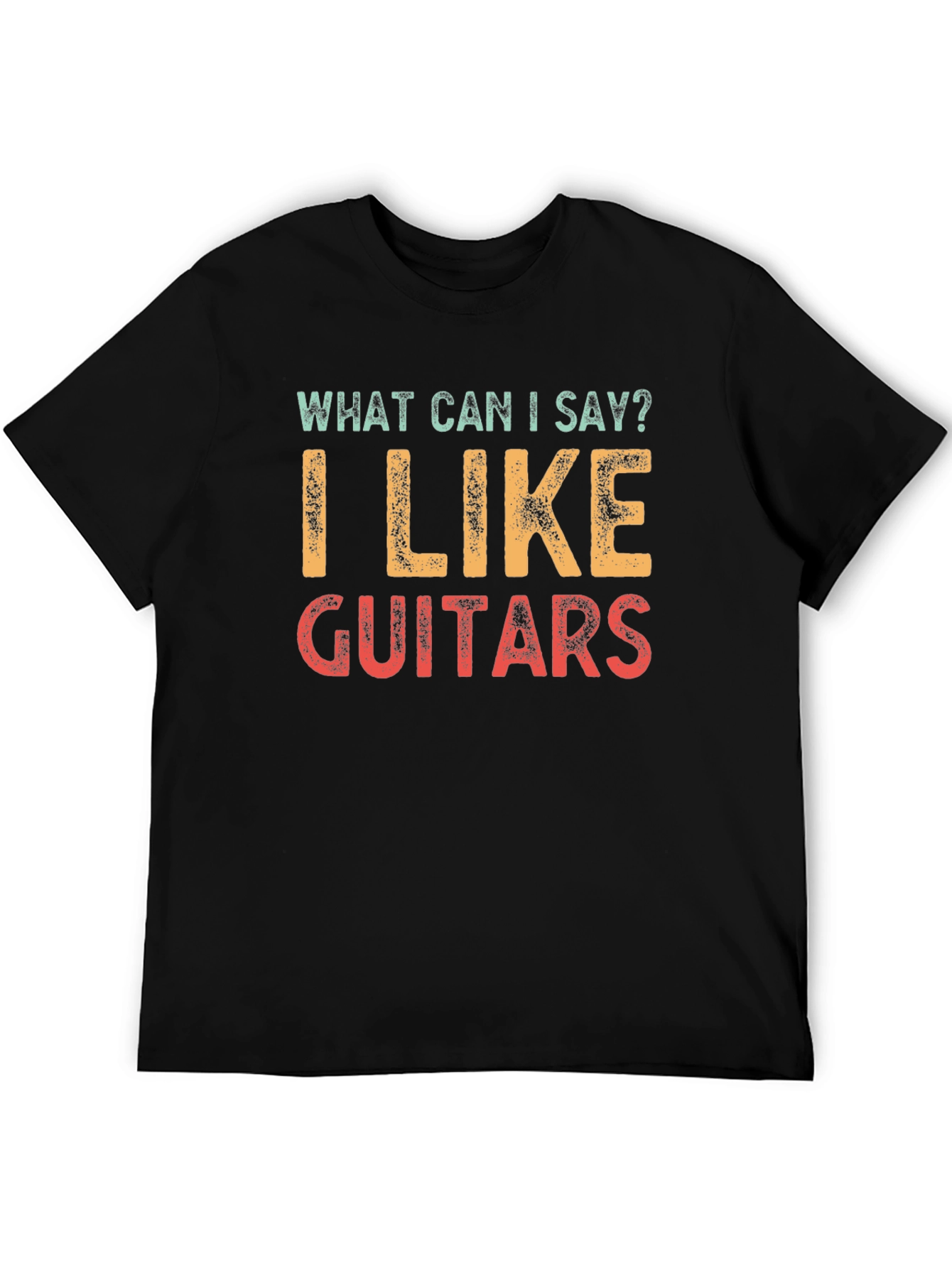 I Like Guitars Graphic Tee -  Retro Style Unisex T-Shirt