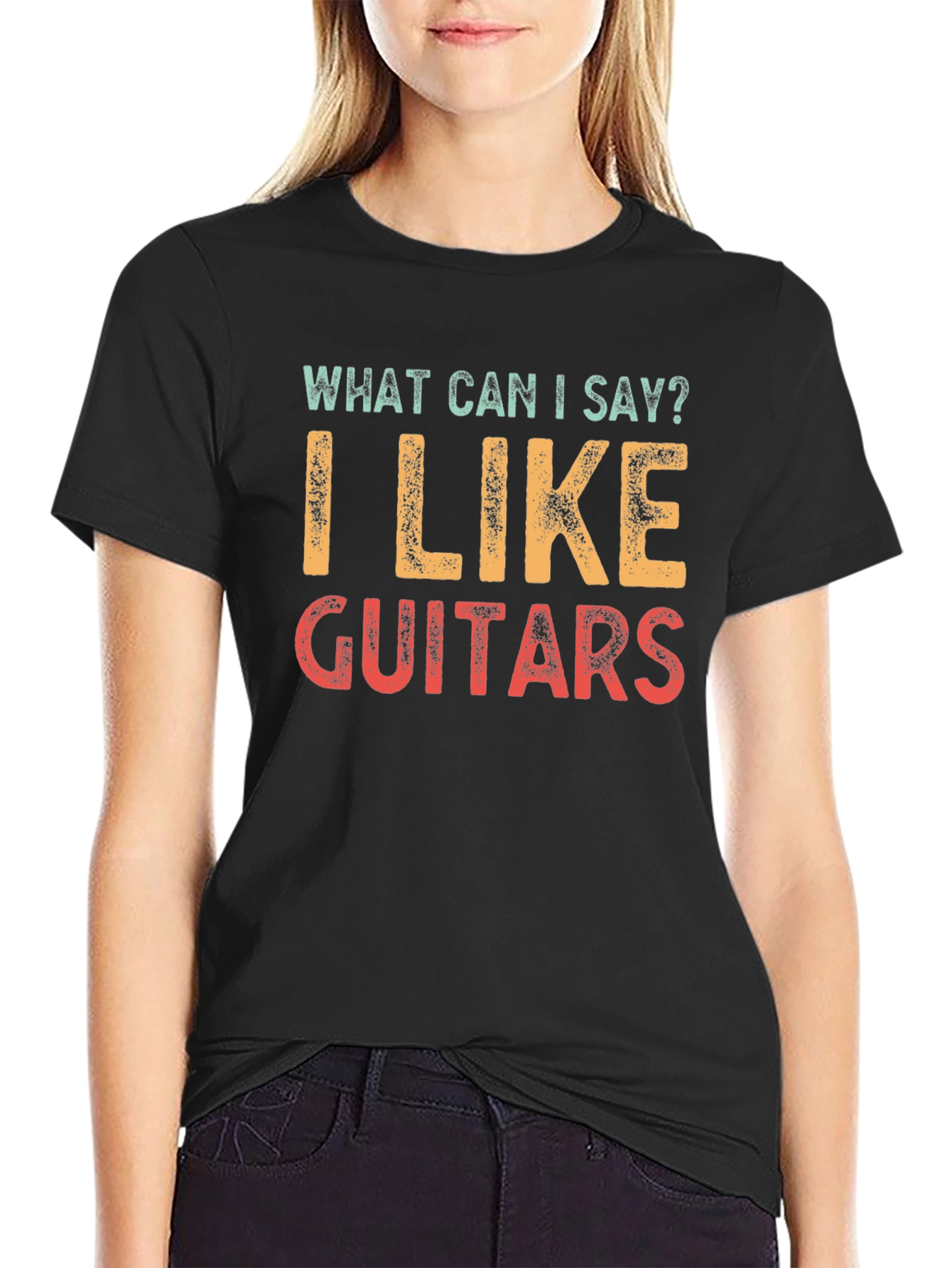 I Like Guitars Graphic Tee -  Retro Style Unisex T-Shirt