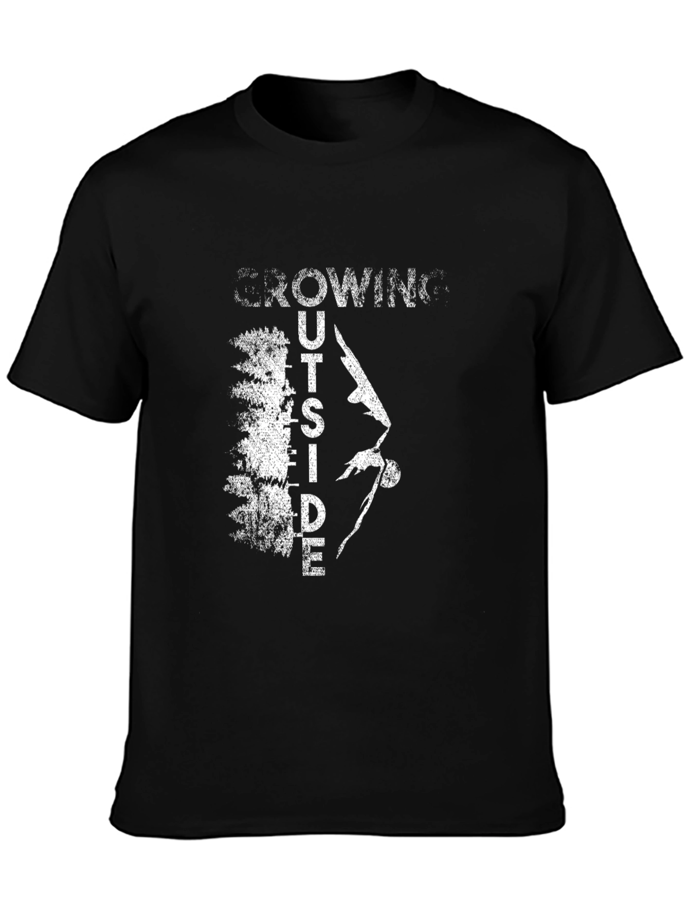Growing Outside Black T-Shirt