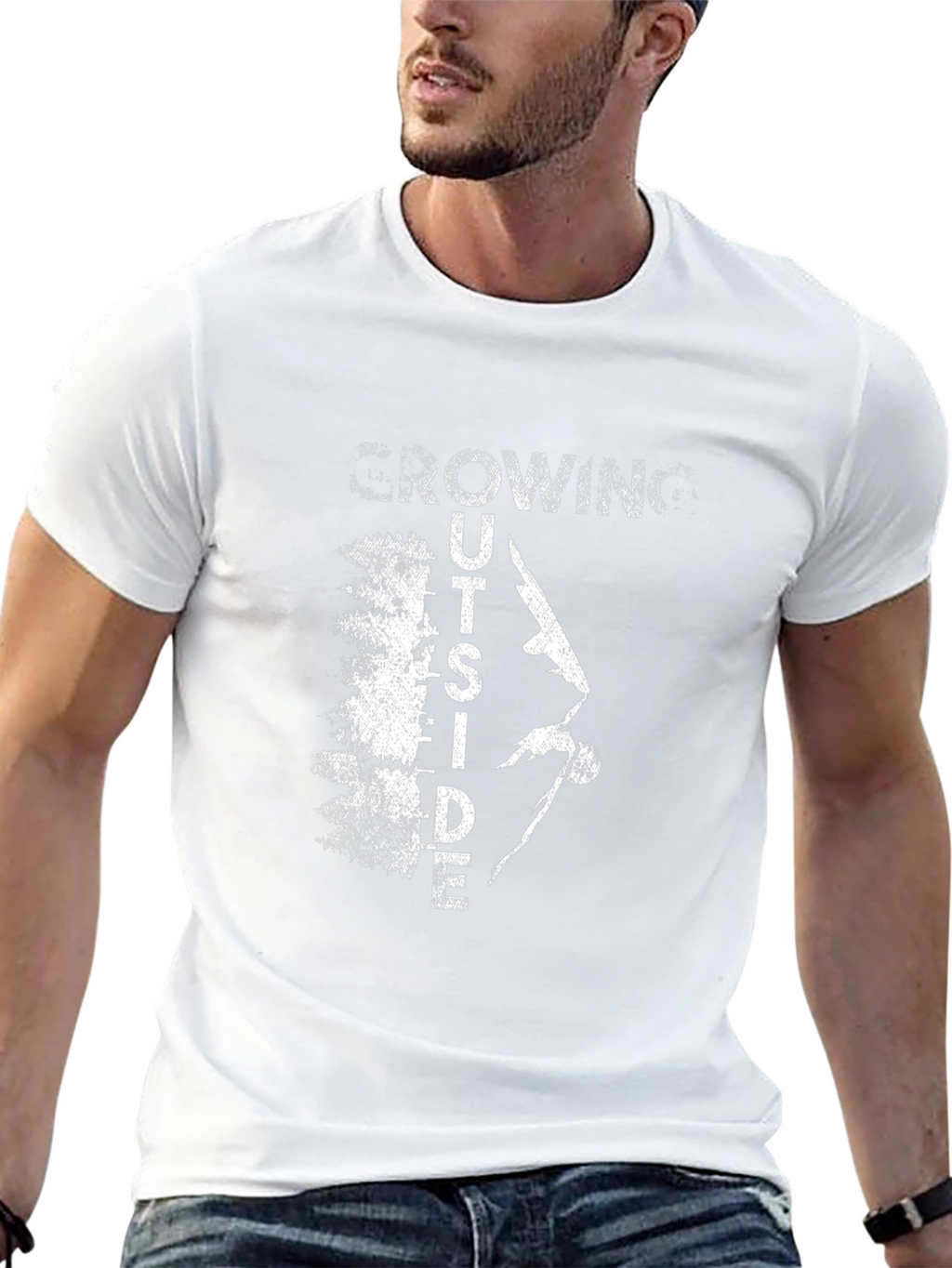 Growing Outside Black T-Shirt