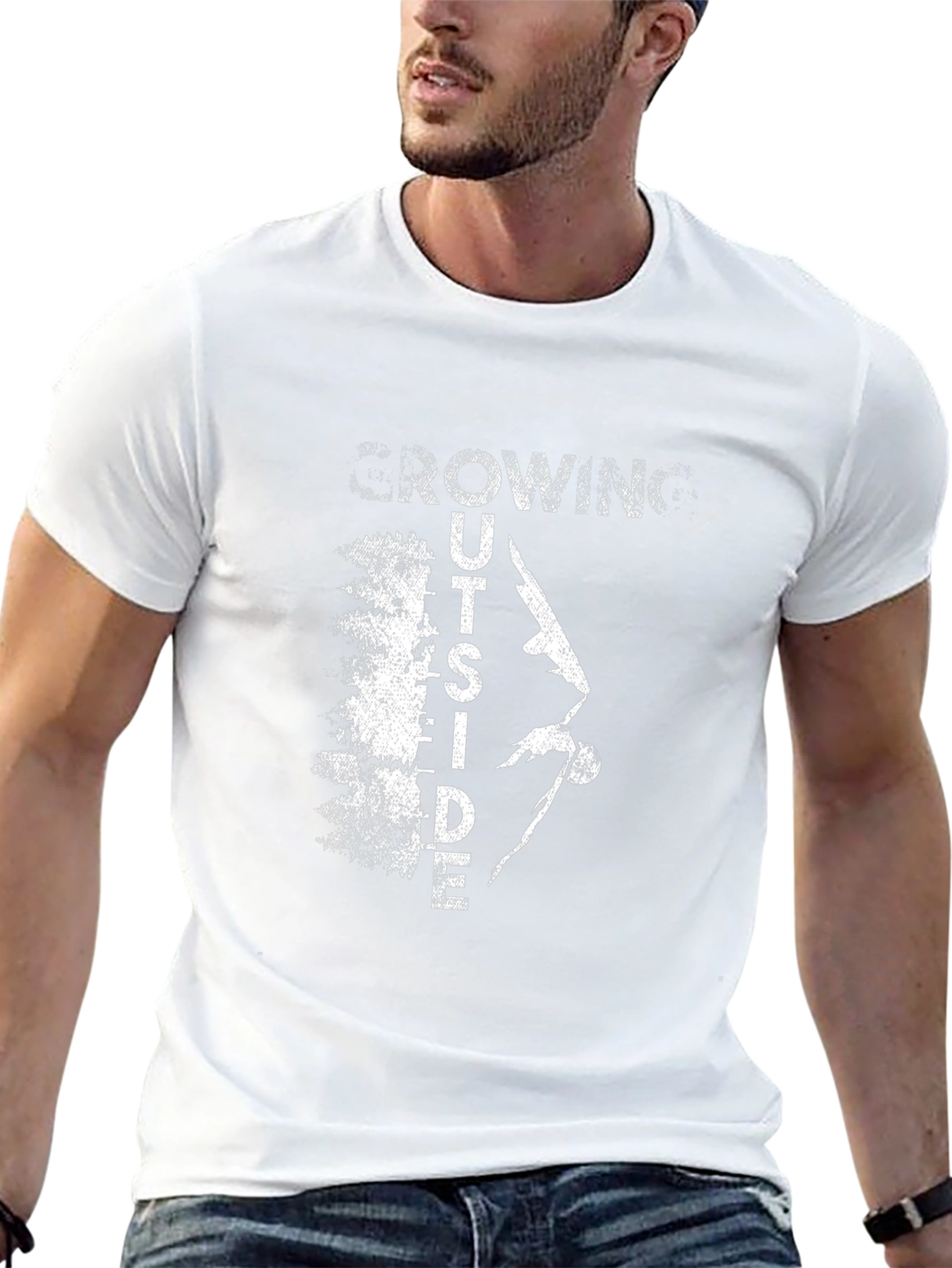 Growing Outside Black T-Shirt