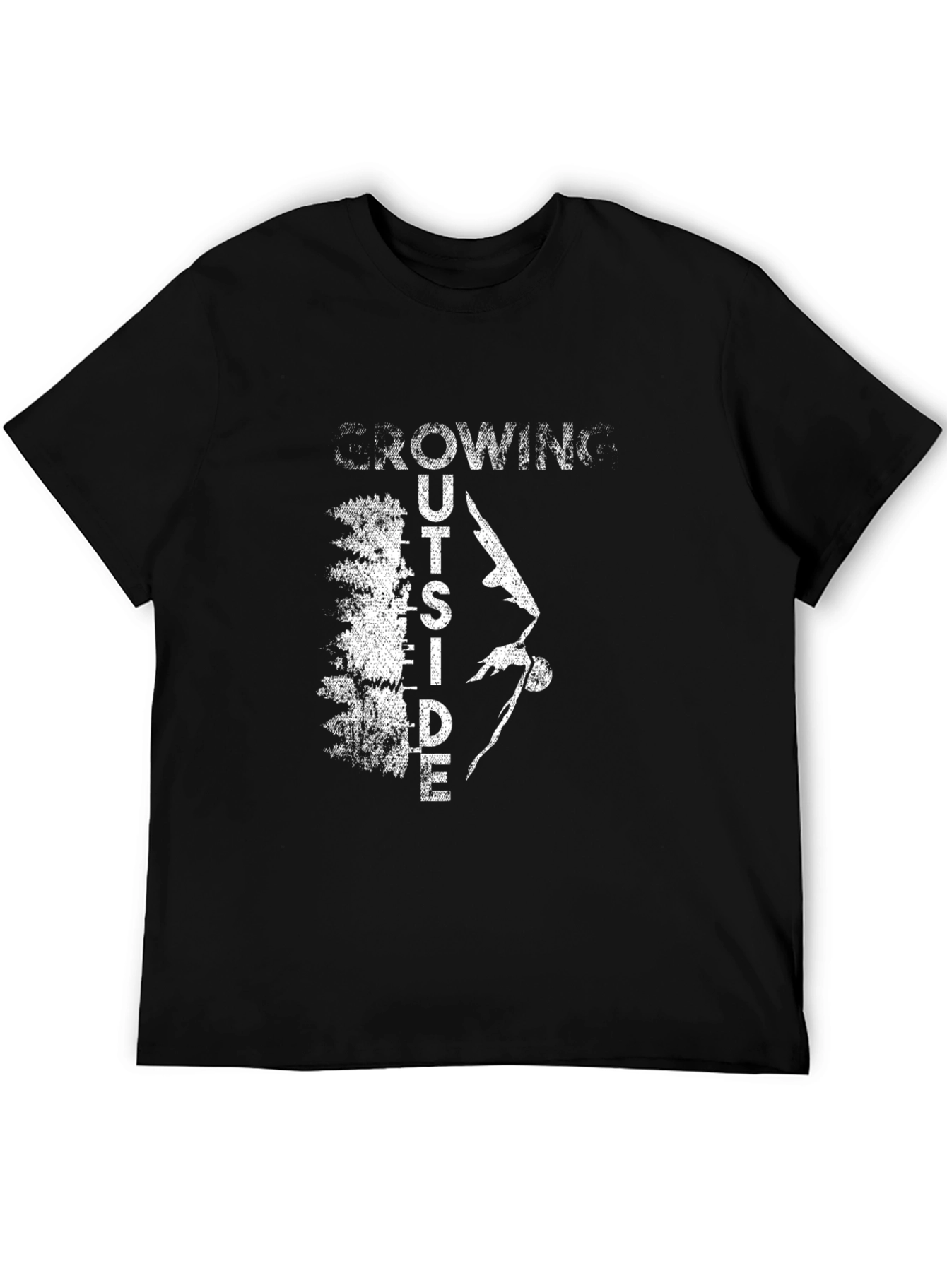 Growing Outside Black T-Shirt