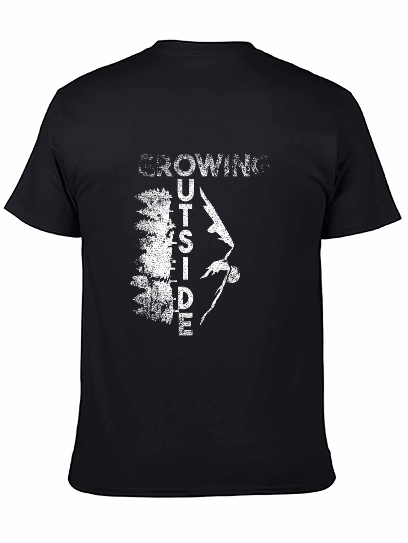 Growing Outside Black T-Shirt