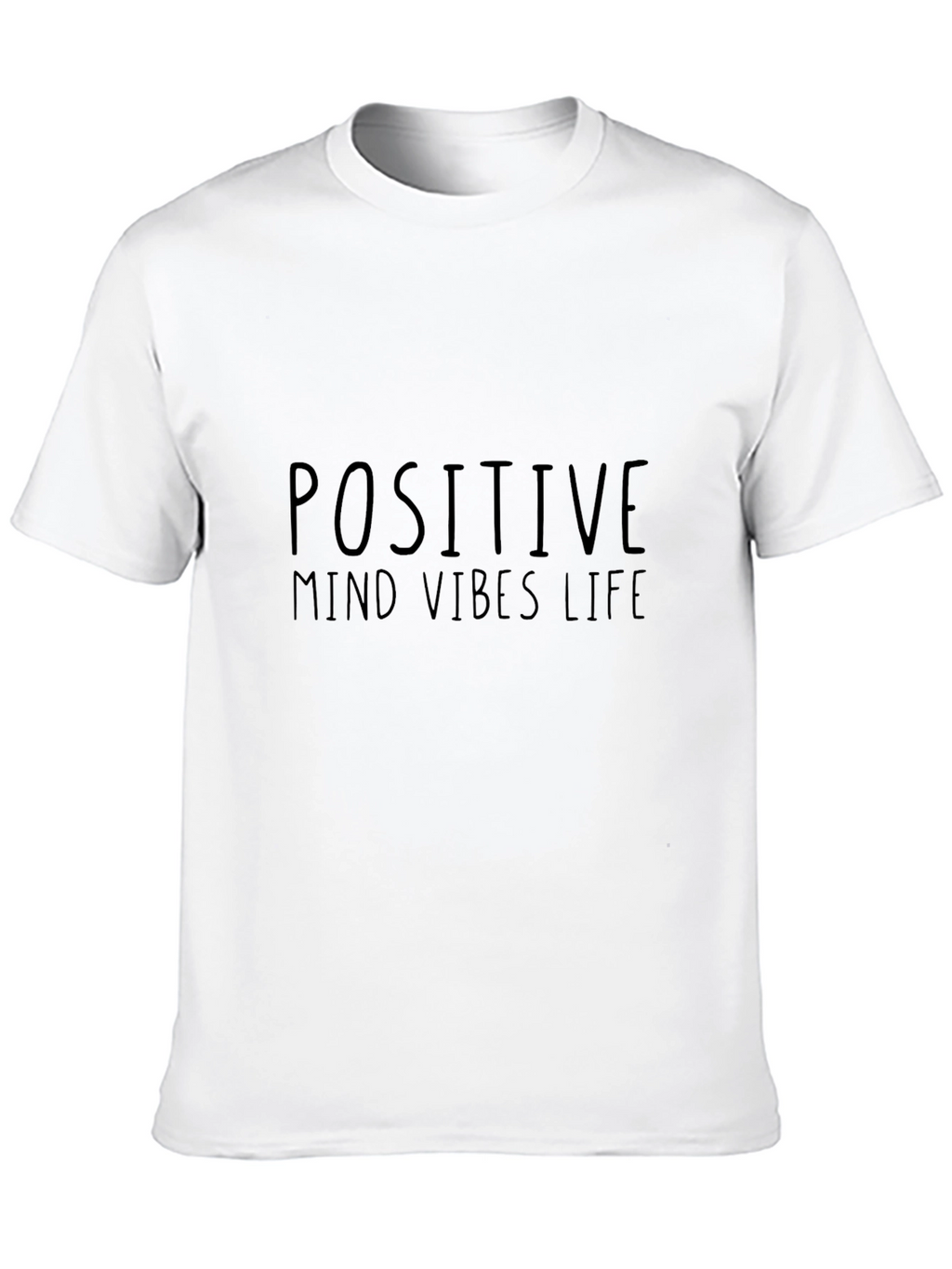 Positive Mind Vibes Life Black T-Shirt