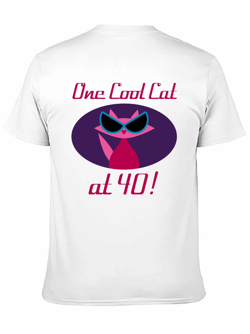 Cool Cat 40th Birthday Graphic Tee