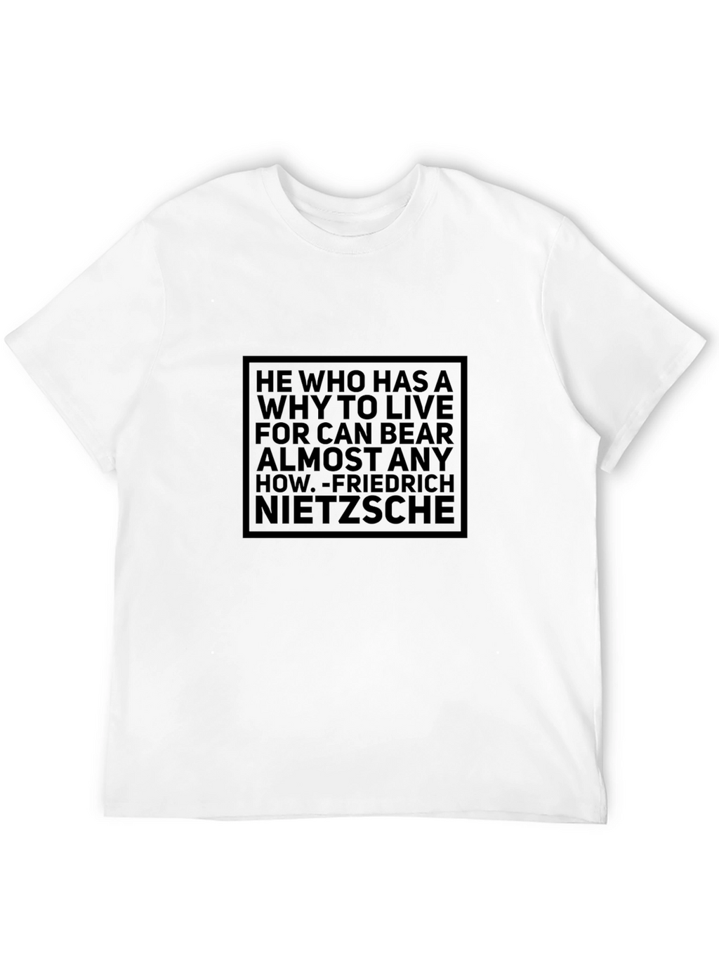 Nietzsche Quote T-Shirt - Motivational Philosophy Tee