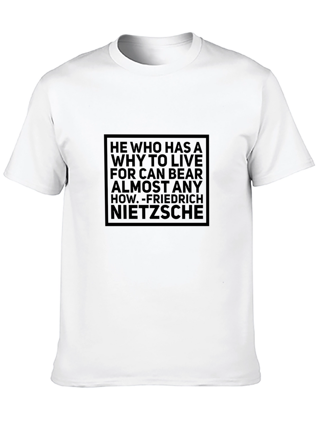 Nietzsche Quote T-Shirt - Motivational Philosophy Tee