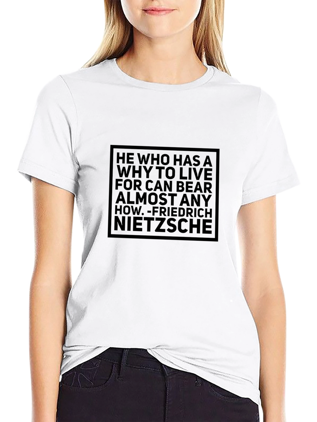 Nietzsche Quote T-Shirt - Motivational Philosophy Tee