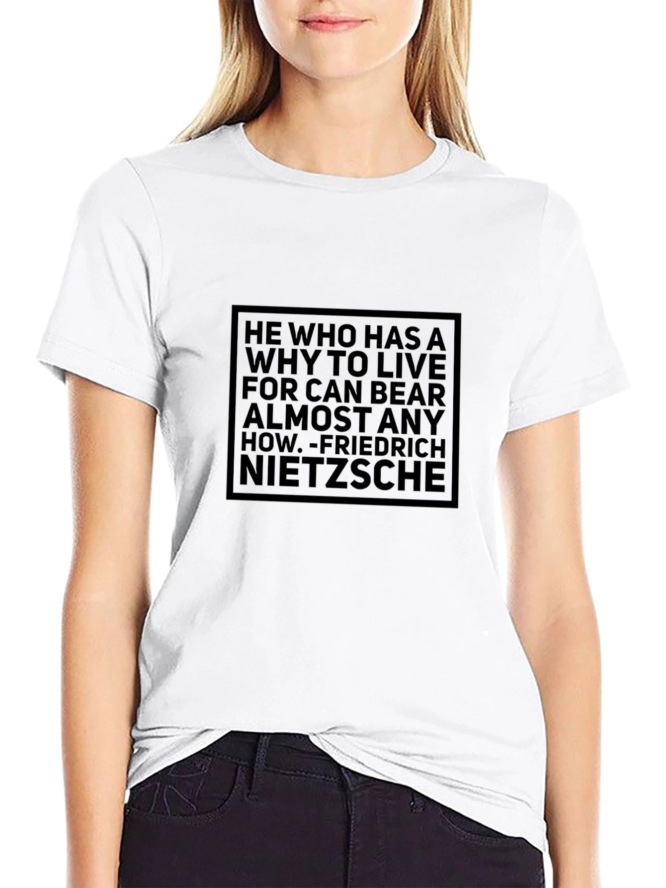Nietzsche Quote T-Shirt - Motivational Philosophy Tee