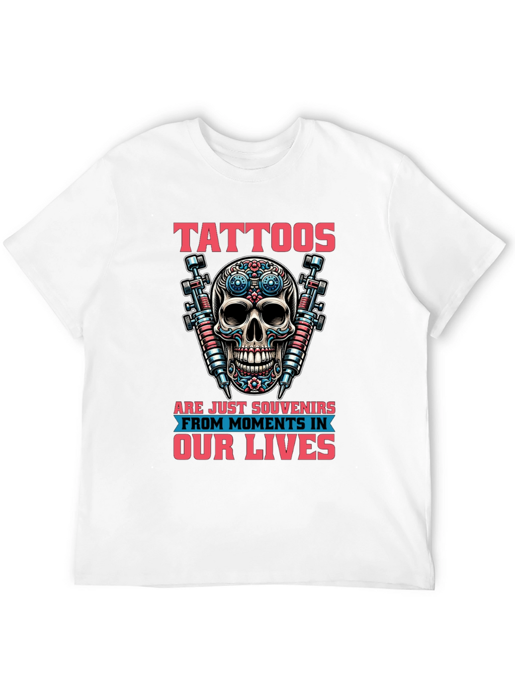 Tattoos Skull Graphic Black T-Shirt