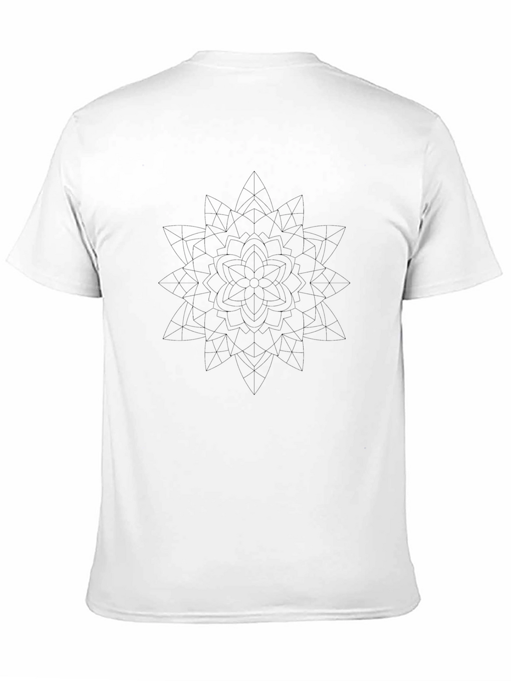 Geometric Mandala T-Shirt - Modern Minimalist Design