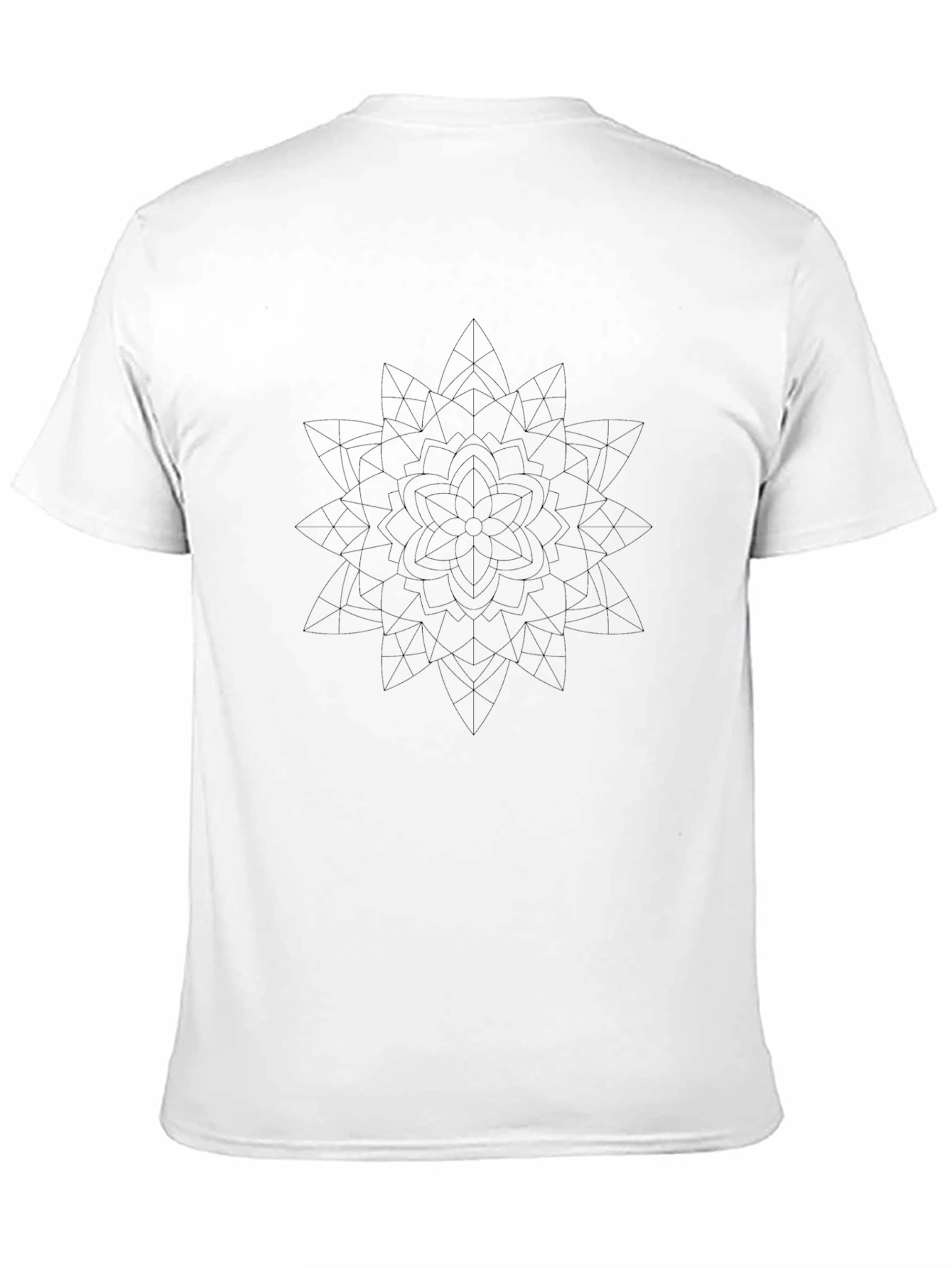 Geometric Mandala T-Shirt - Modern Minimalist Design