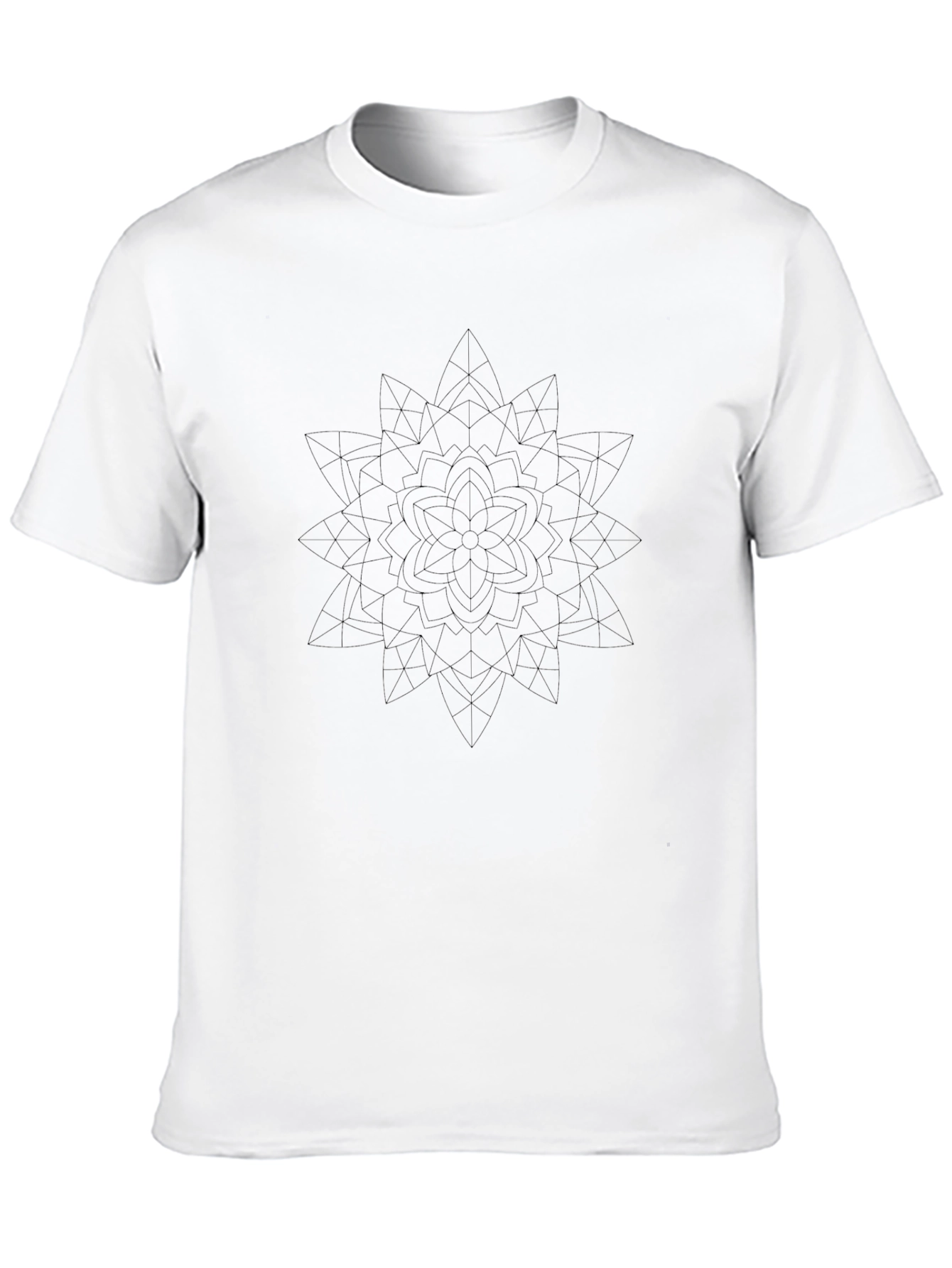Geometric Mandala T-Shirt - Modern Minimalist Design