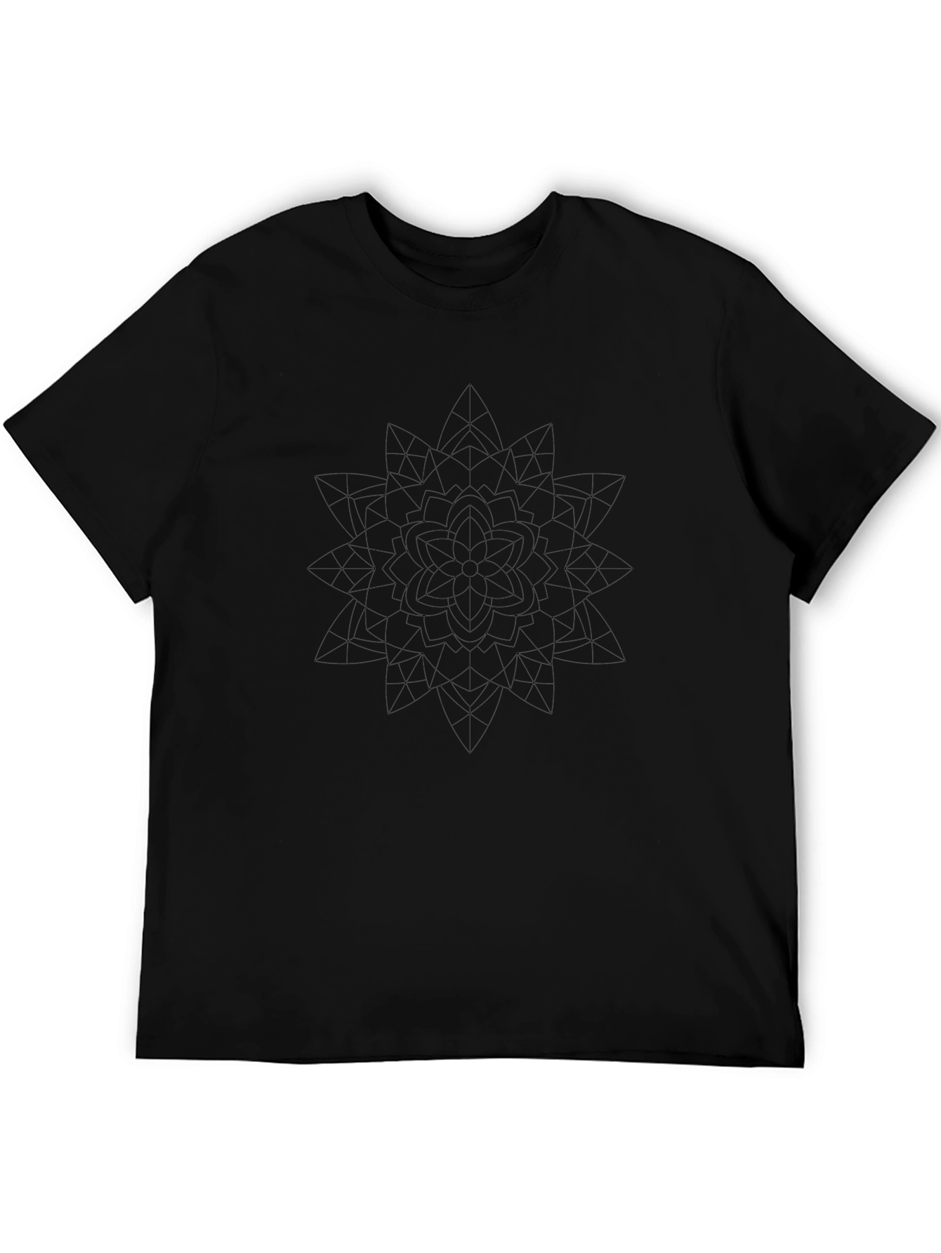 Geometric Mandala T-Shirt - Modern Minimalist Design