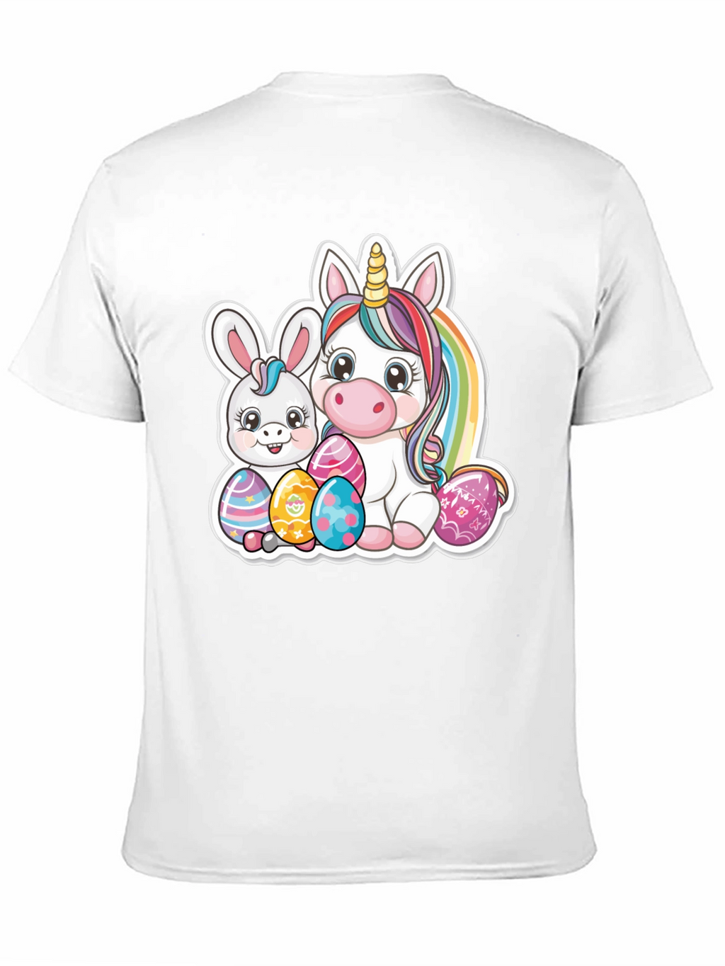 Easter Bunny and Unicorn Graphic T-Shirt
