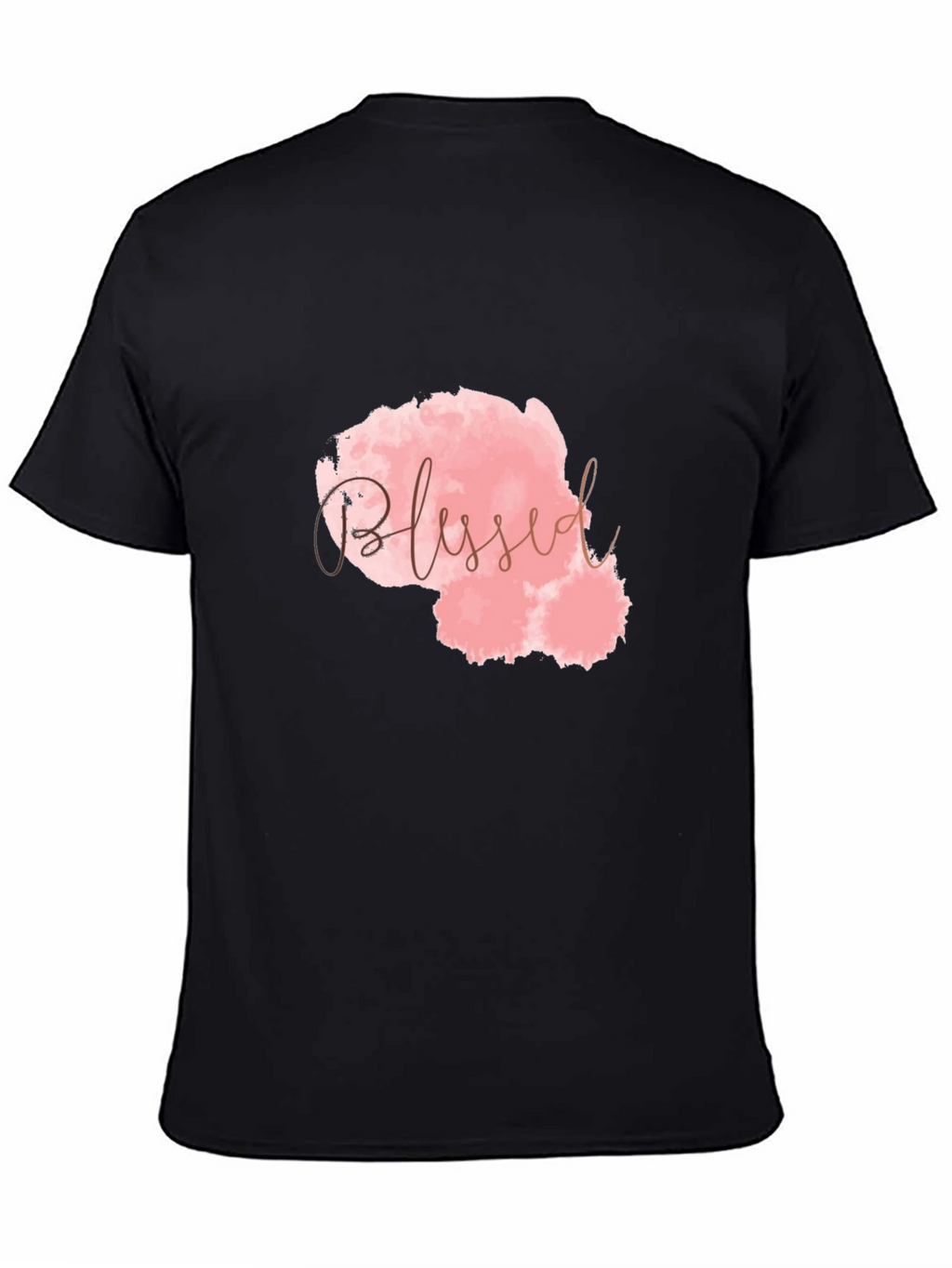 Blessed Graphic Print Black T-Shirt