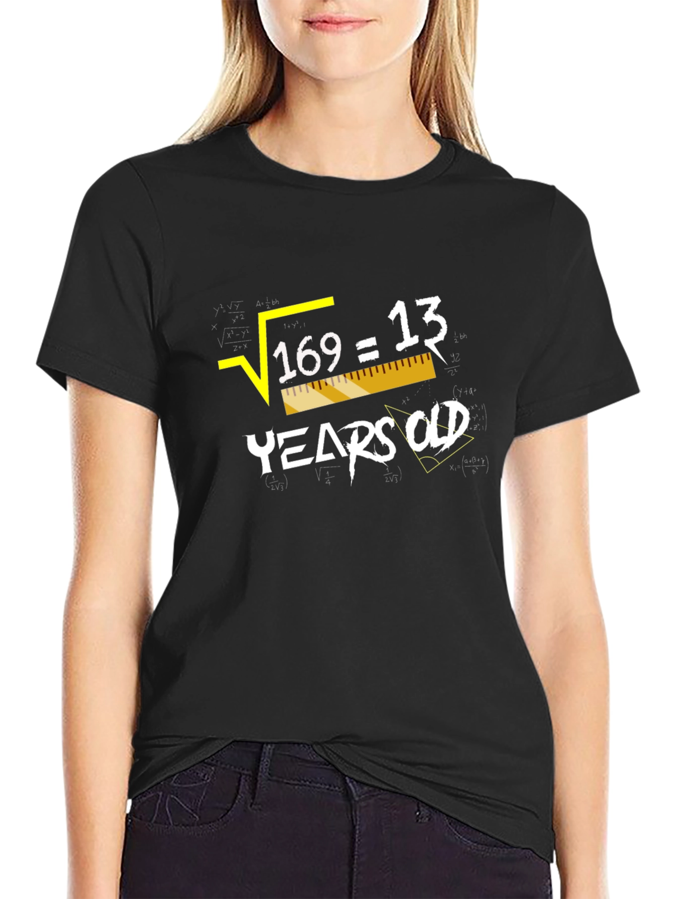 Square Root 169 = 13 Years Old Humor Graphic Tee