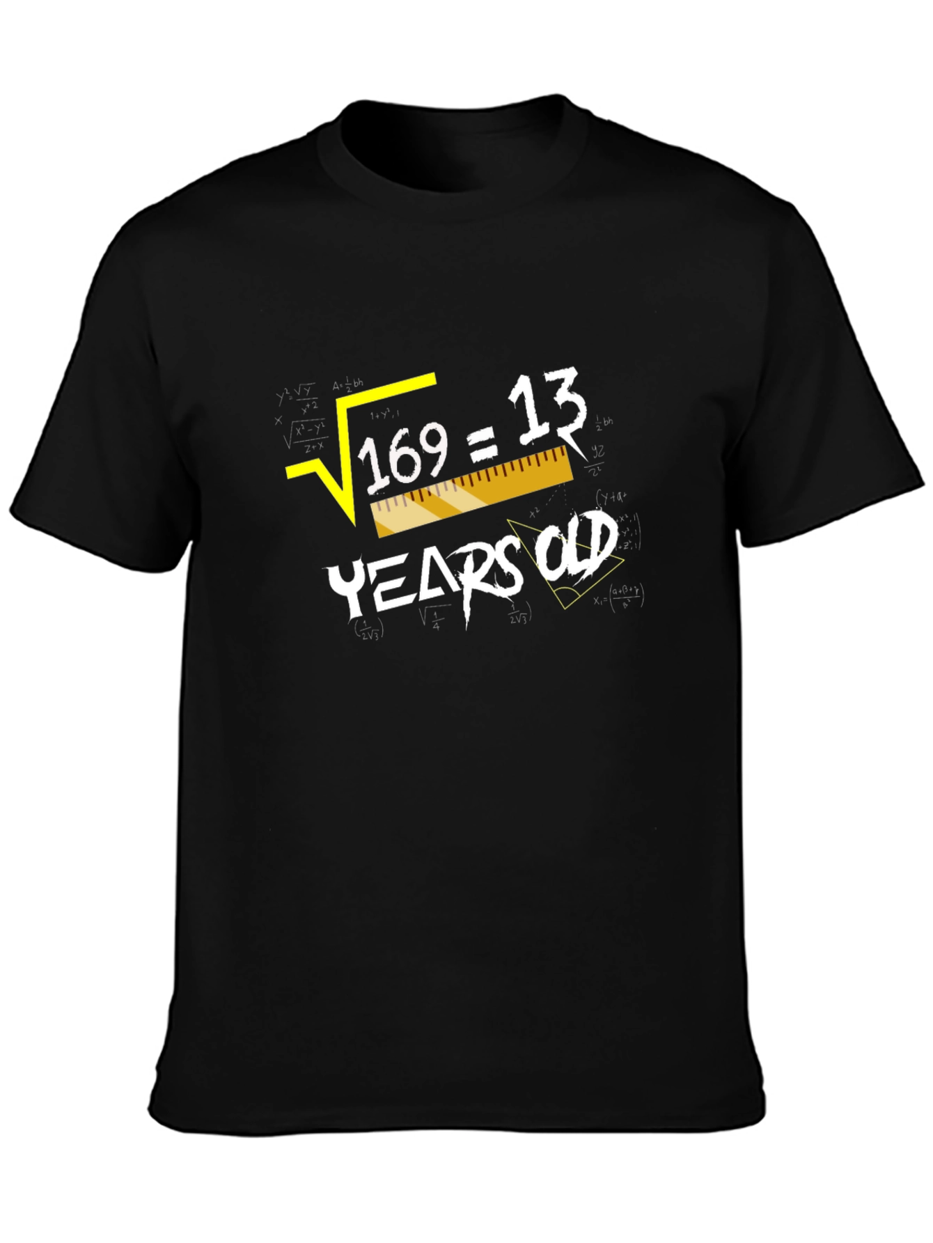 Square Root 169 = 13 Years Old Humor Graphic Tee
