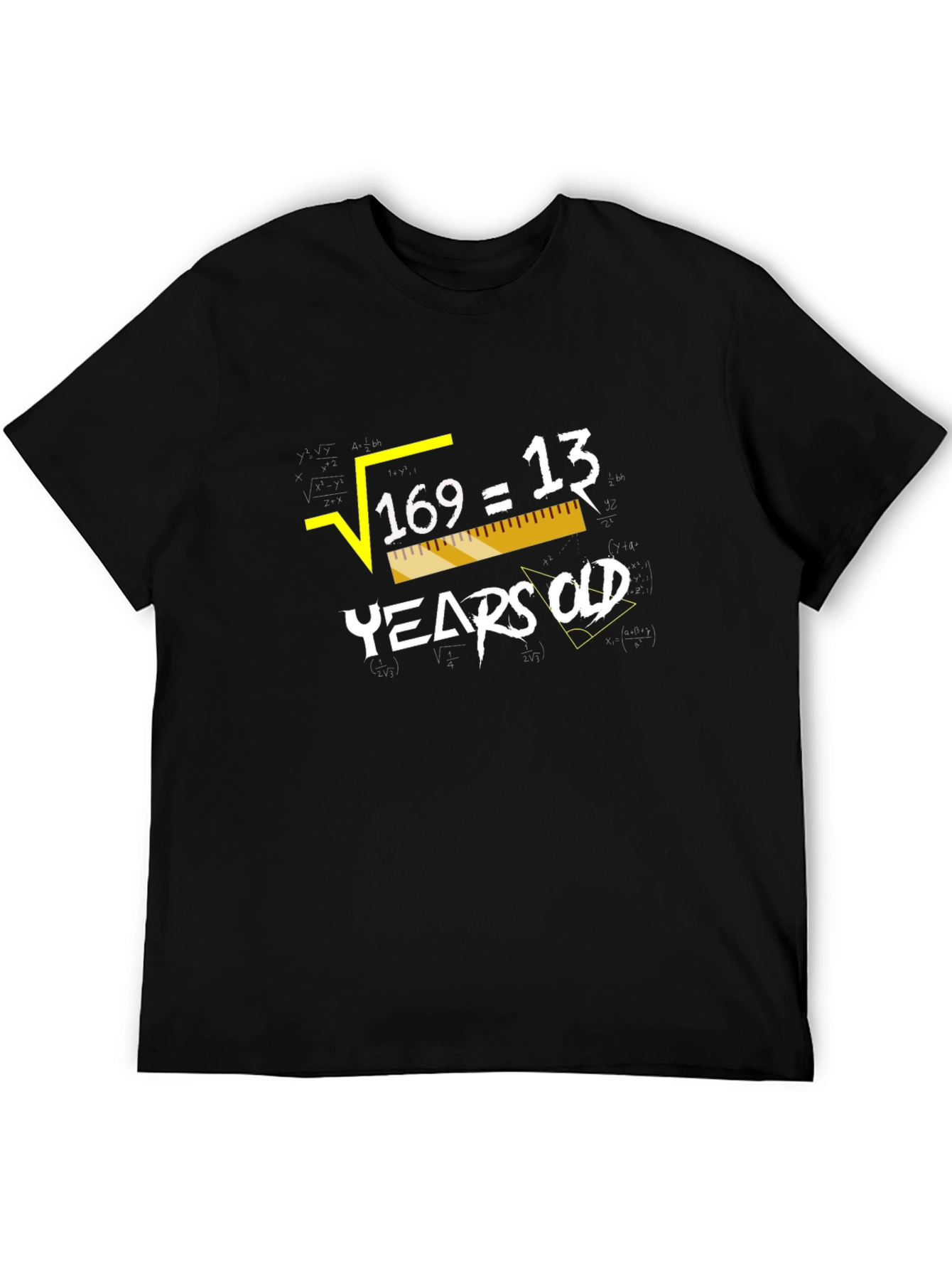 Square Root 169 = 13 Years Old Humor Graphic Tee