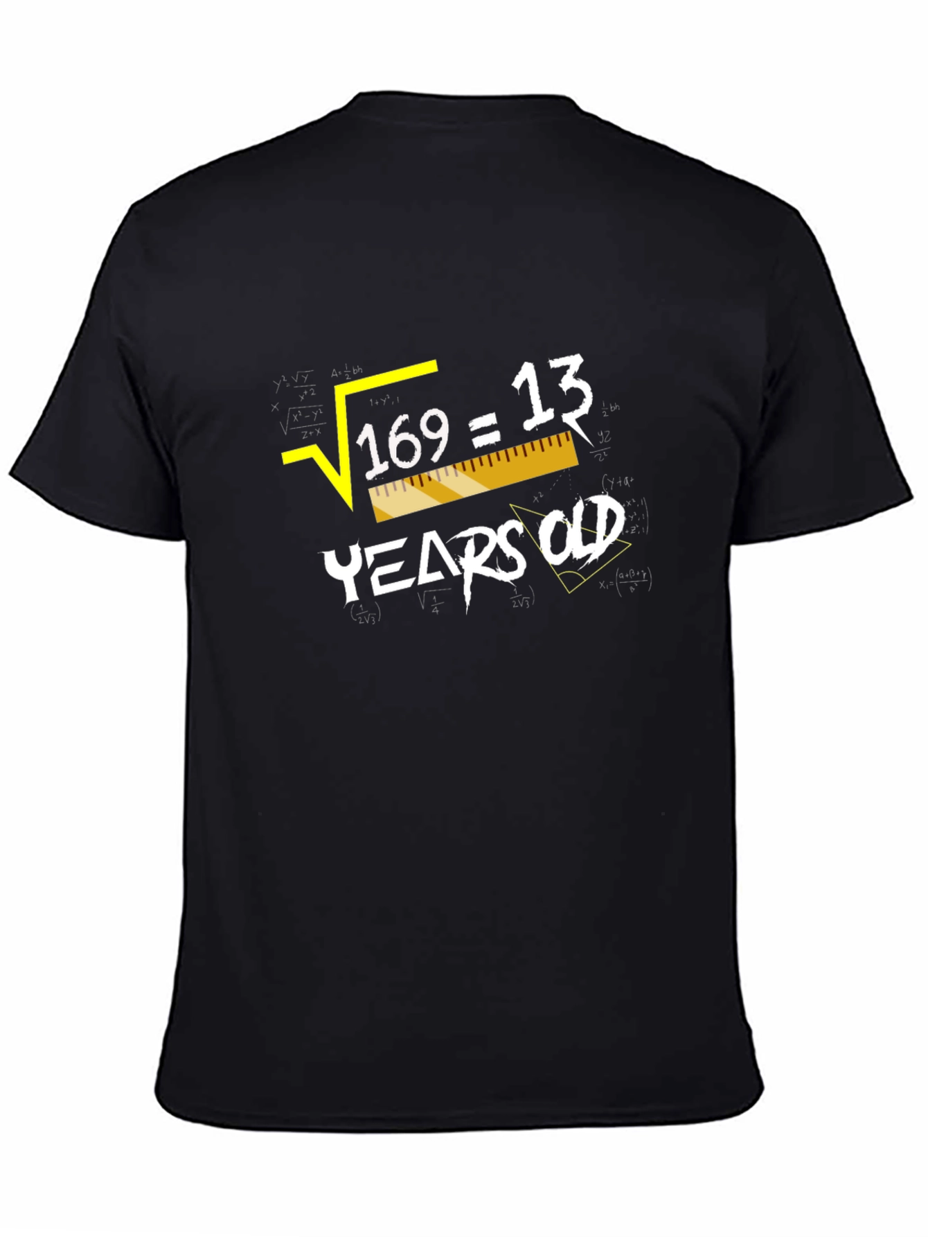 Square Root 169 = 13 Years Old Humor Graphic Tee