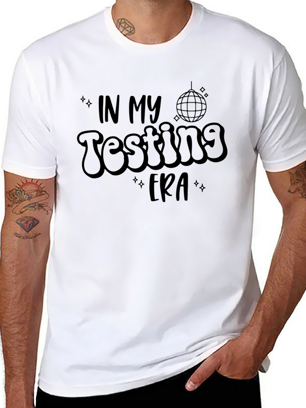 In My Testing Era Graphic Tee - Black