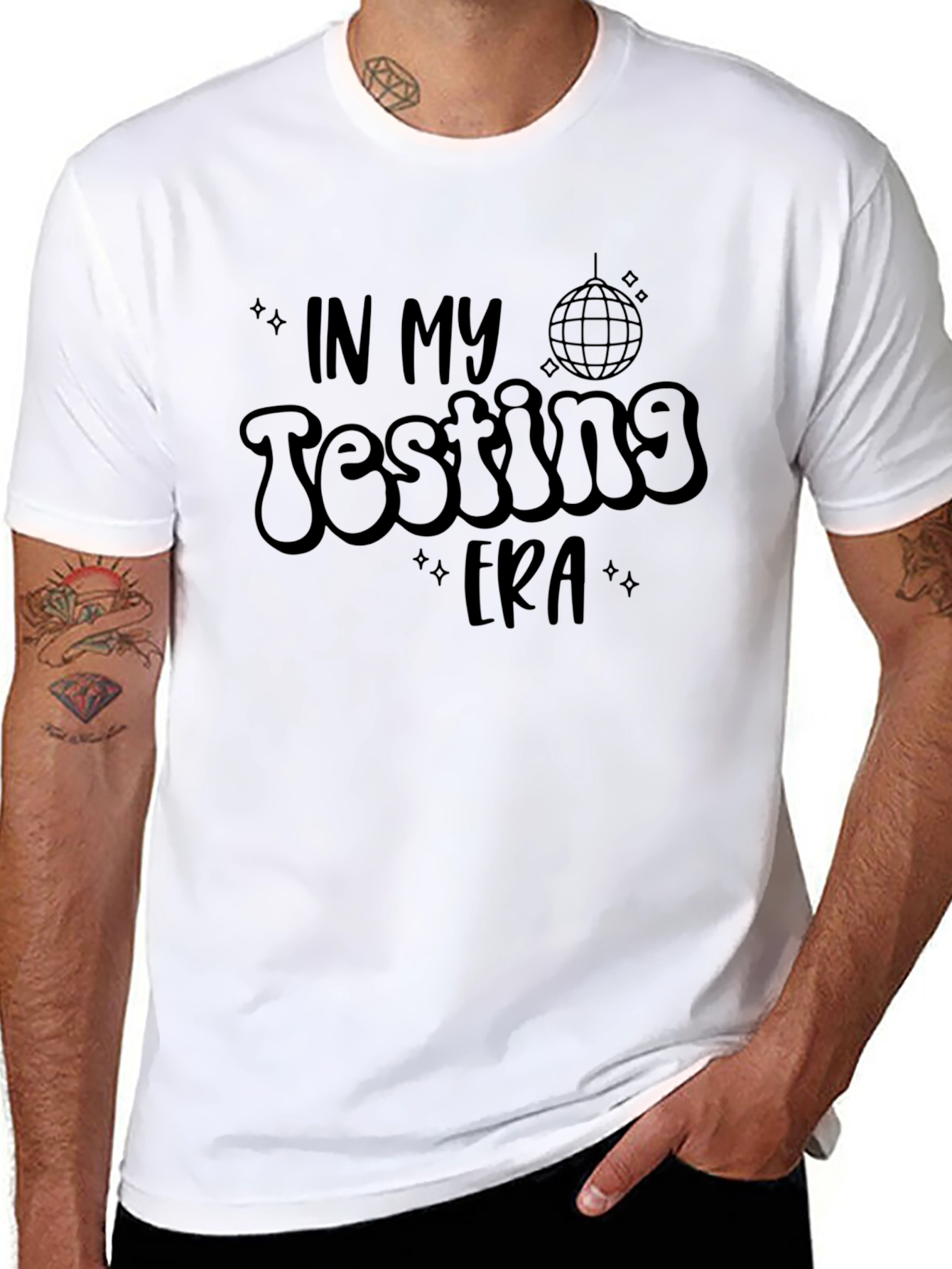 In My Testing Era Graphic Tee - Black
