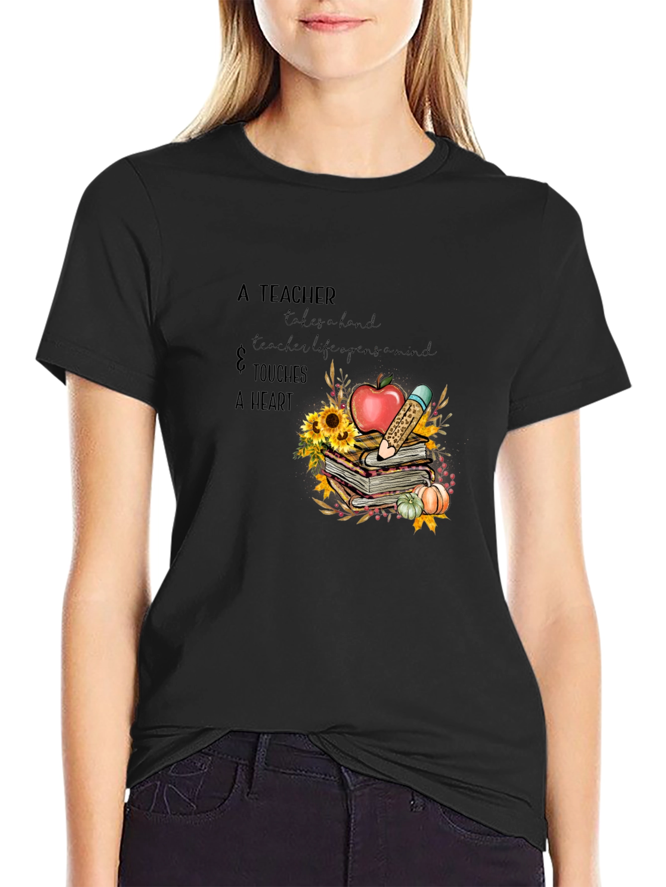 Teachers Heart T-Shirt - Gift for Educators