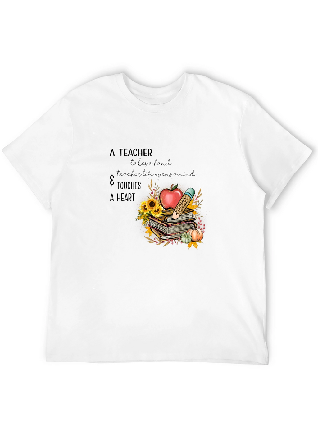 Teachers Heart T-Shirt - Gift for Educators