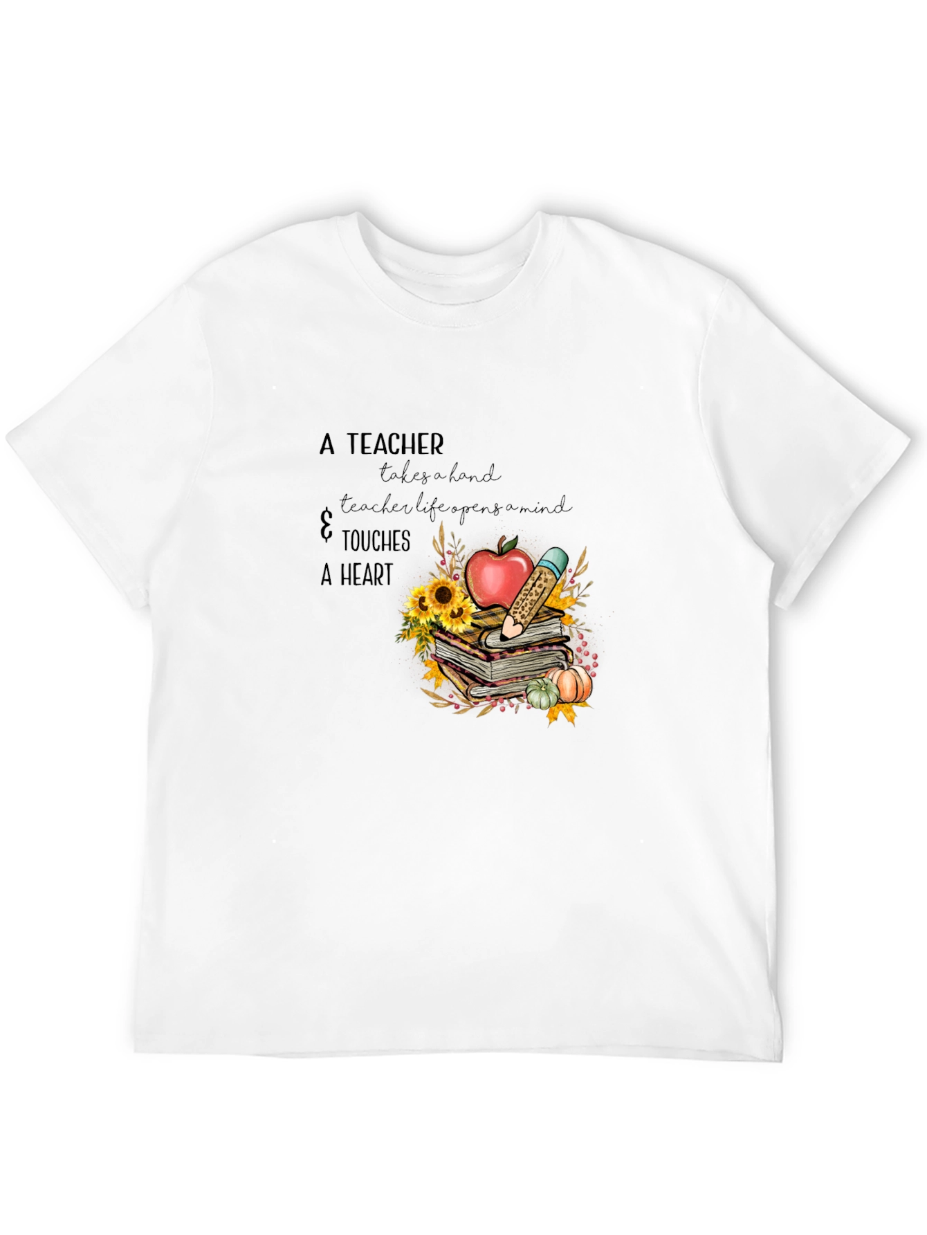 Teachers Heart T-Shirt - Gift for Educators