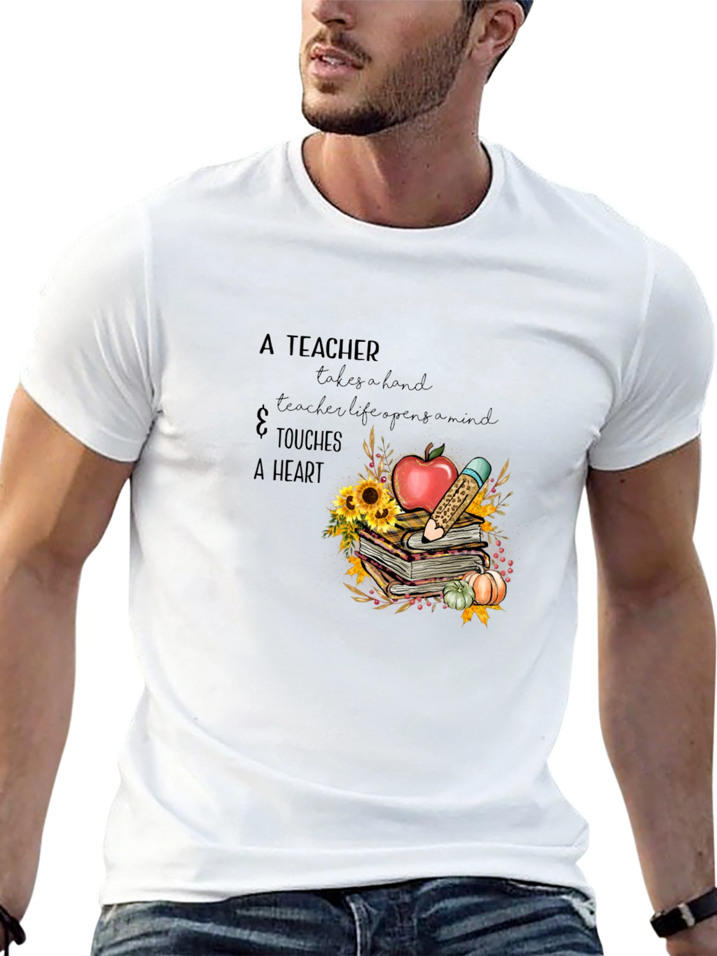 Teachers Heart T-Shirt - Gift for Educators
