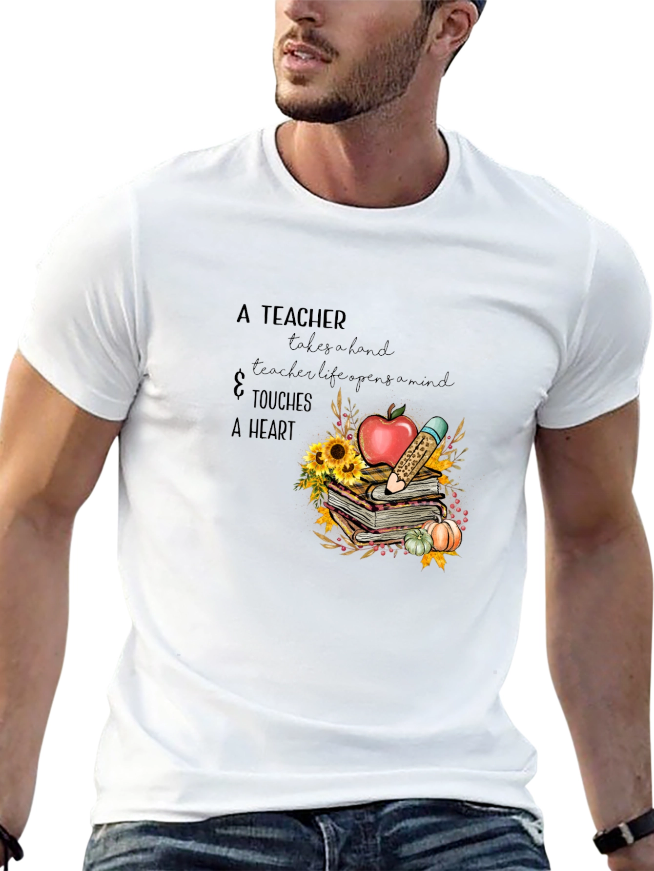 Teachers Heart T-Shirt - Gift for Educators