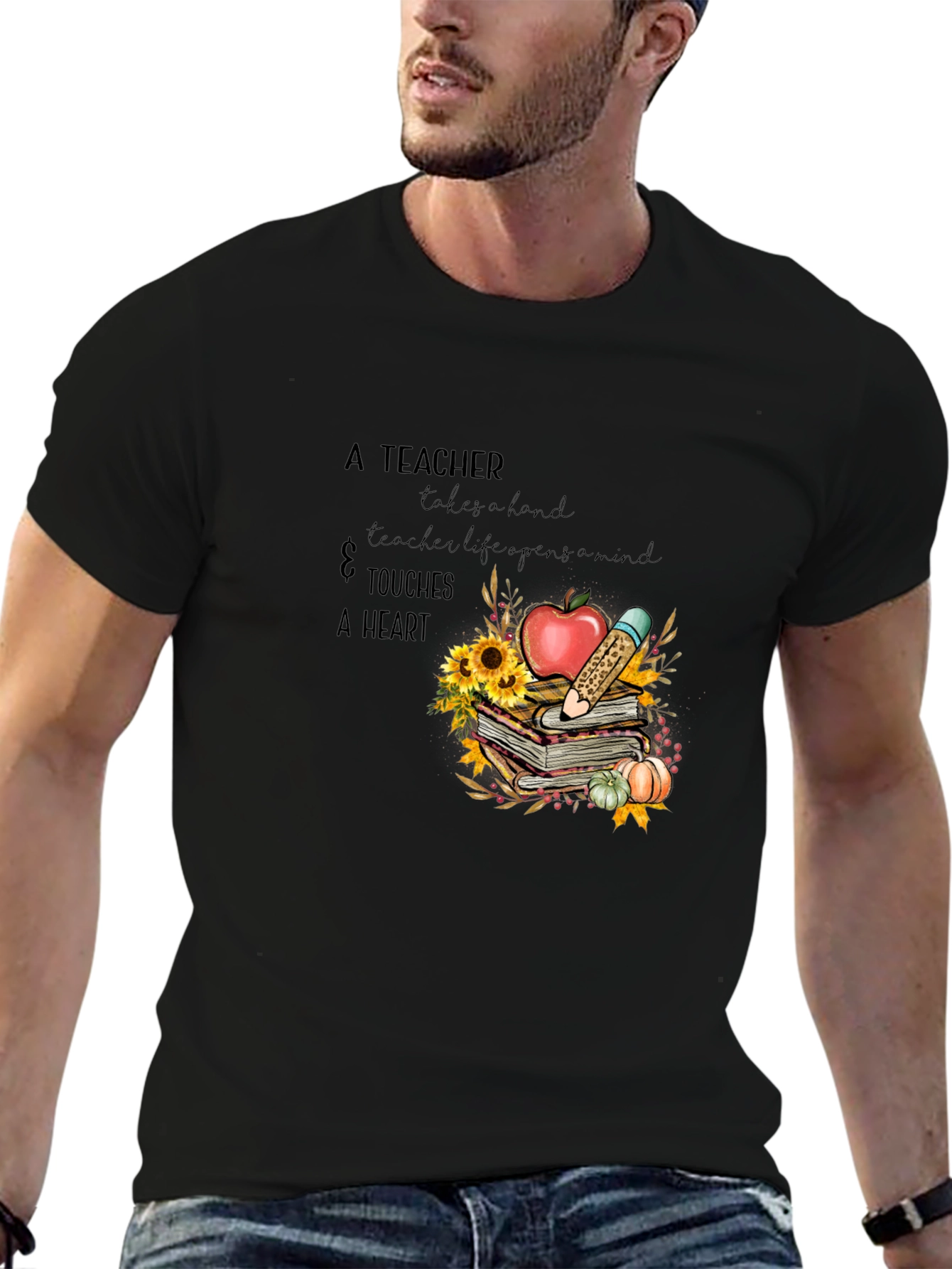 Teachers Heart T-Shirt - Gift for Educators