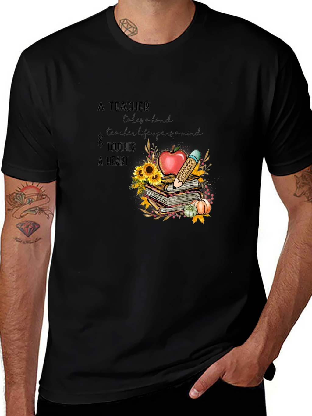 Teachers Heart T-Shirt - Gift for Educators