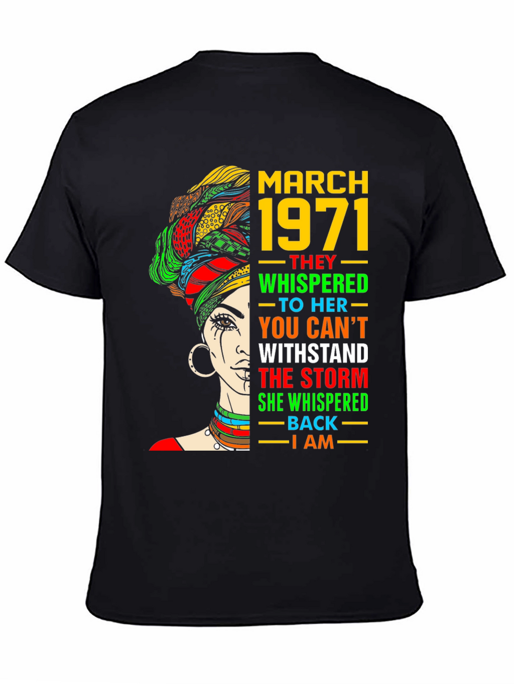 March 1971 Woman T-Shirt - Empowering Graphic Tee