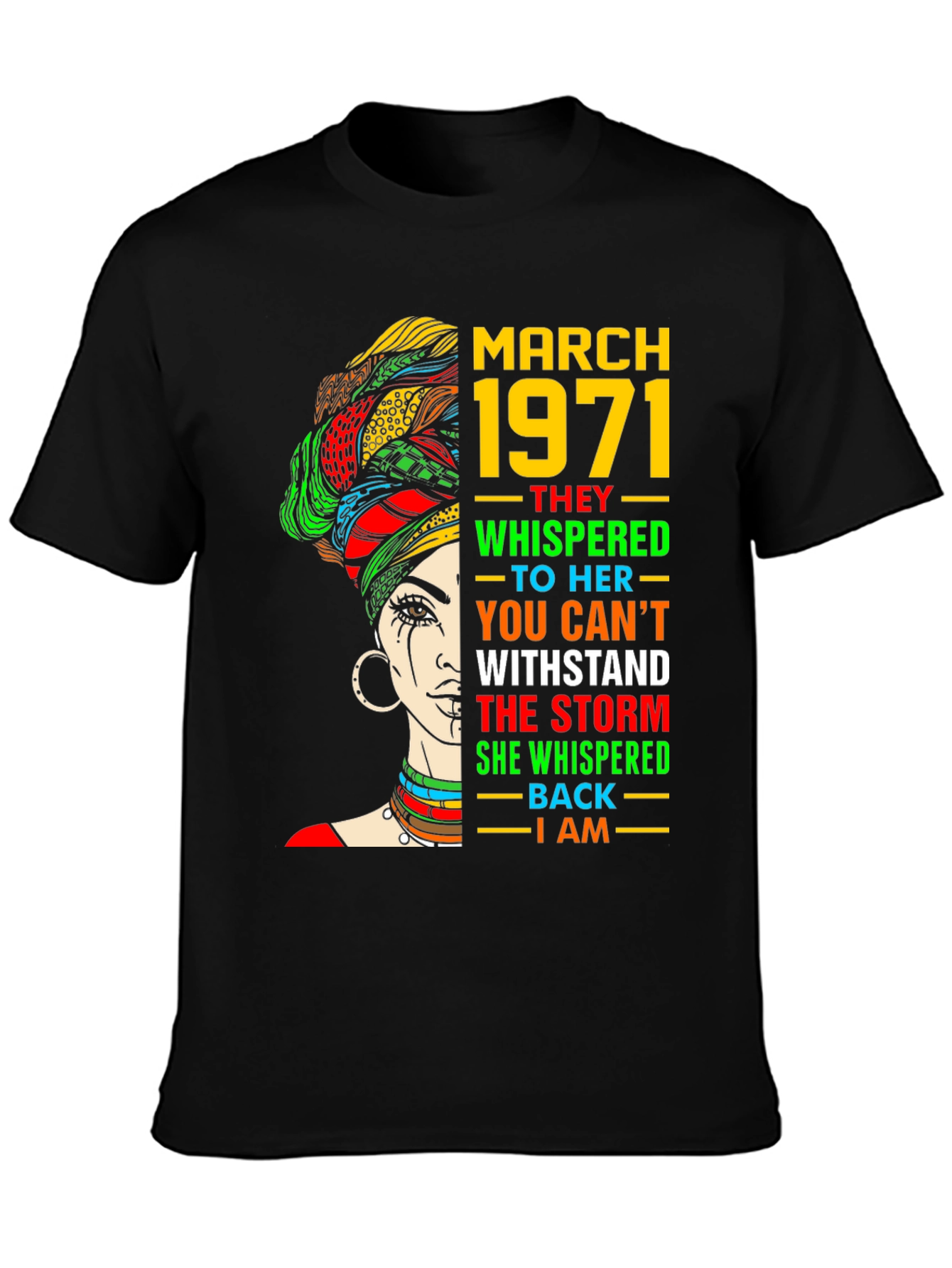 March 1971 Woman T-Shirt - Empowering Graphic Tee