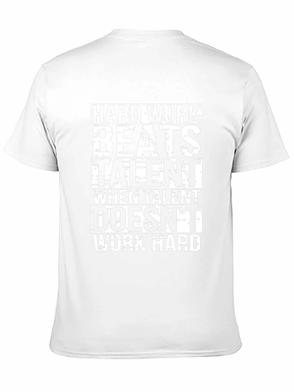 Hard Work Beats Talent Graphic Black T-Shirt