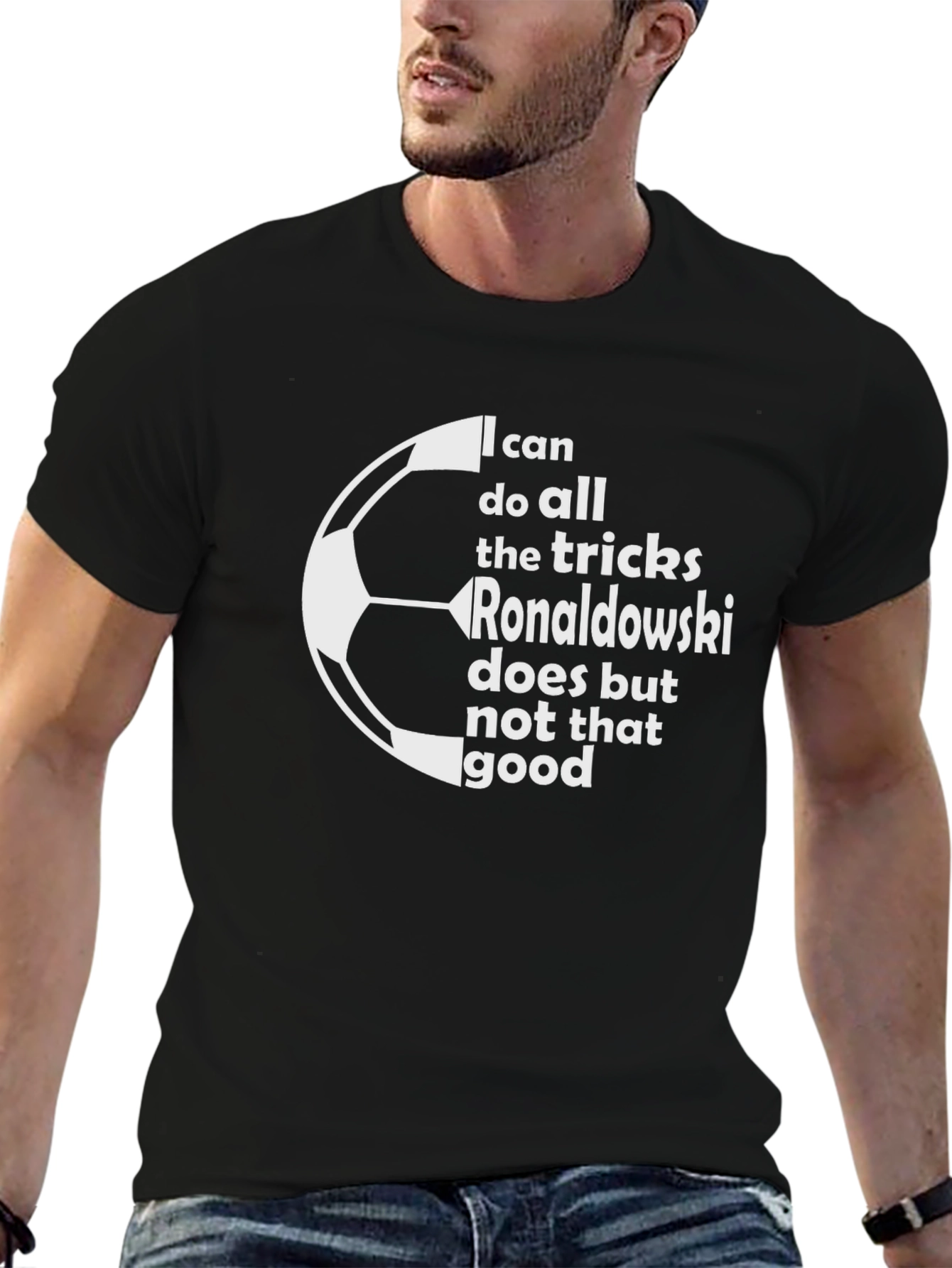 Funny Soccer Fan T-Shirt: Lewandowski Parody Graphic Tee