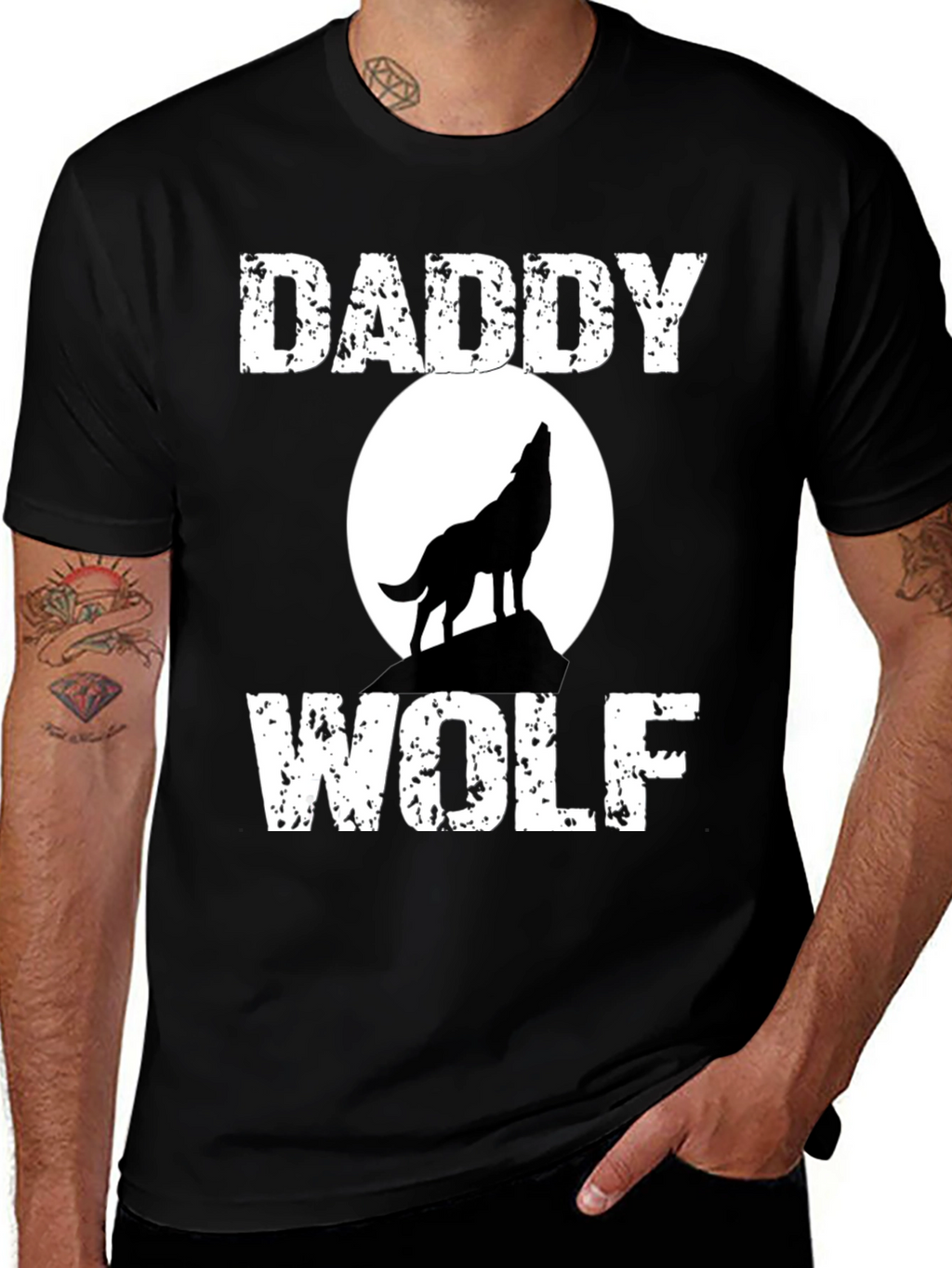 Daddy Wolf T-Shirt - Fathers Day Gift